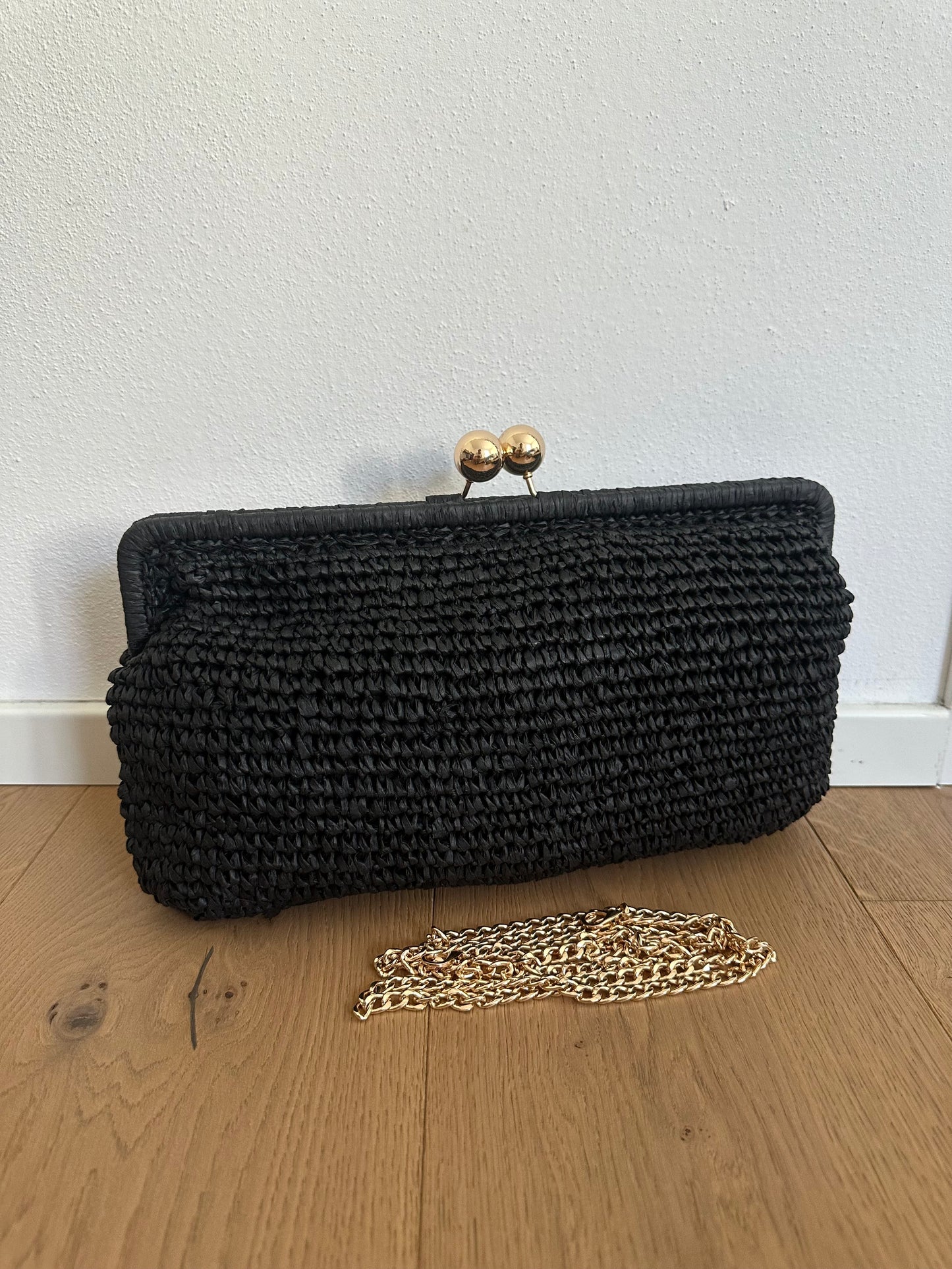 MIYA - Pochette in Rafia