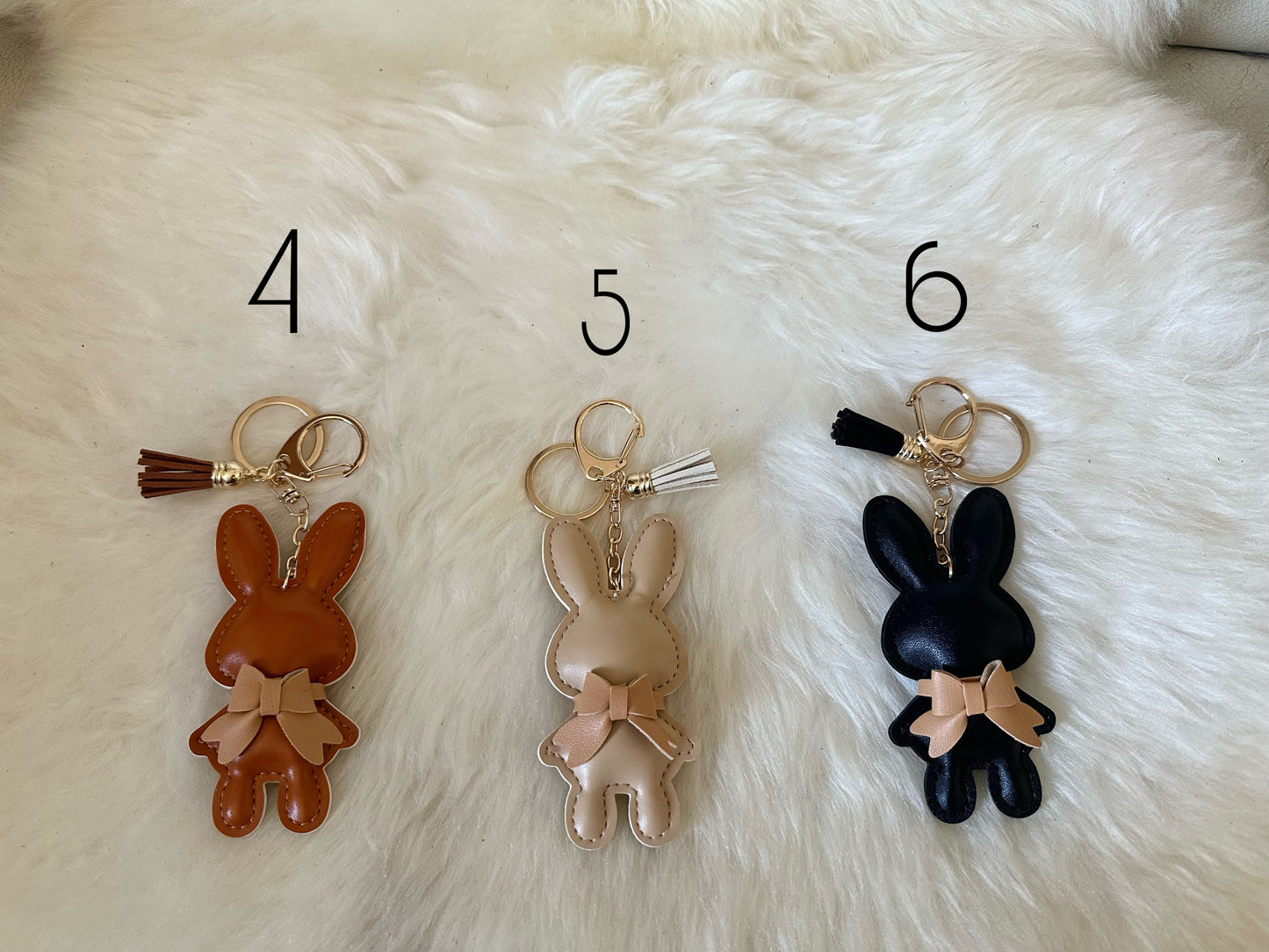 BUNNY charms - vegan leather