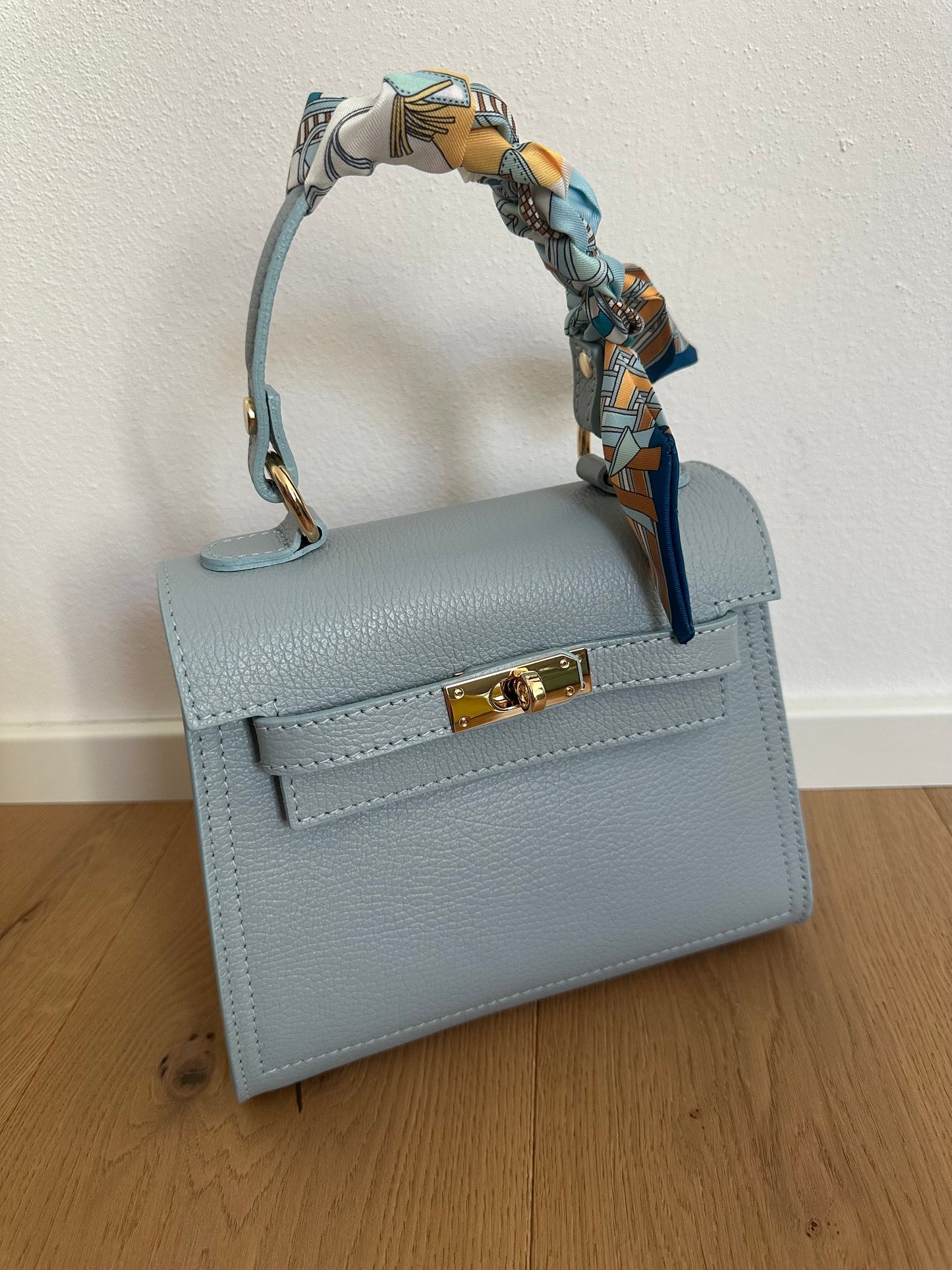MEDIUM K- Borsa a mano in vera pelle