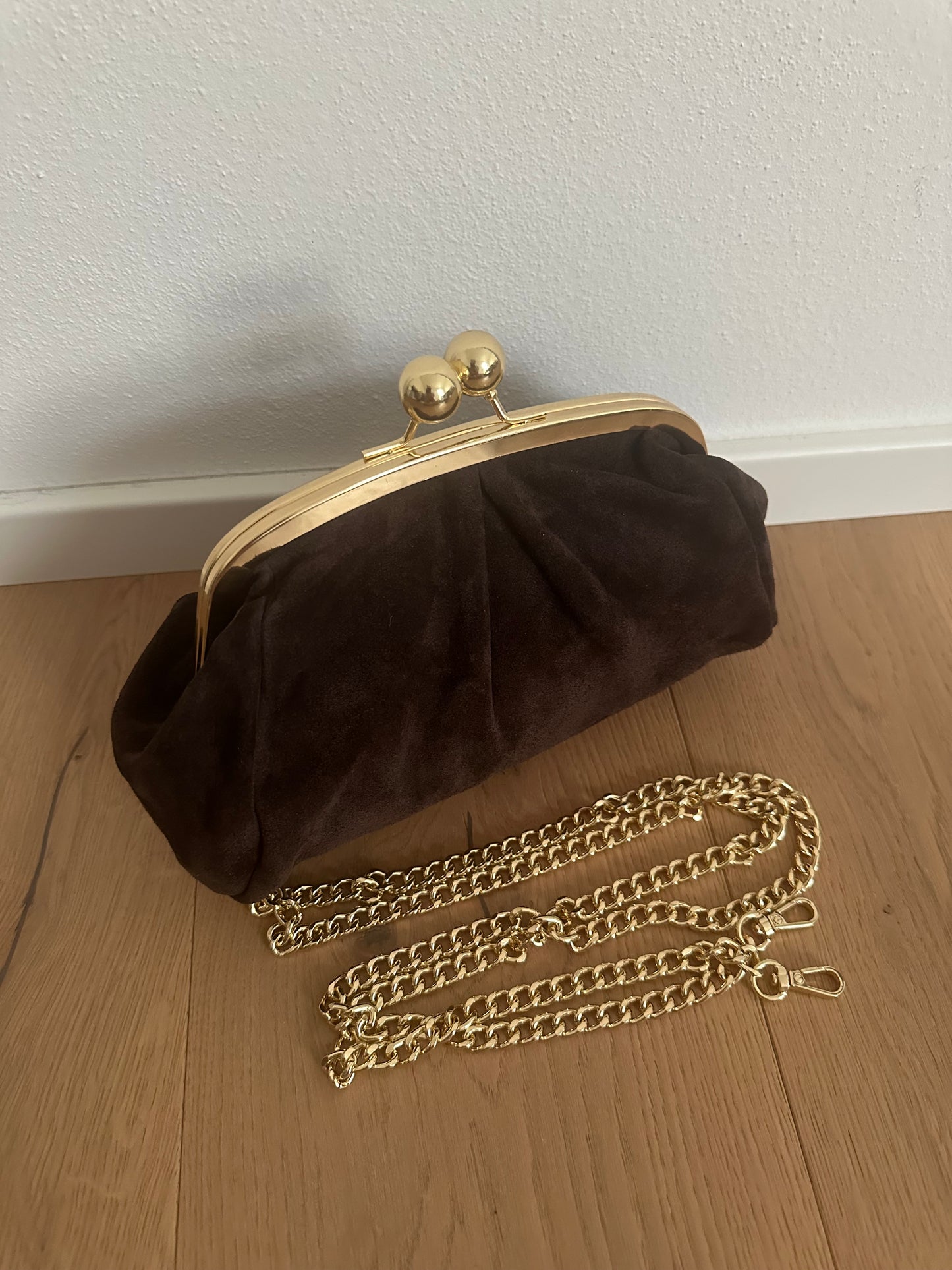 FORTUNA clutch - suede