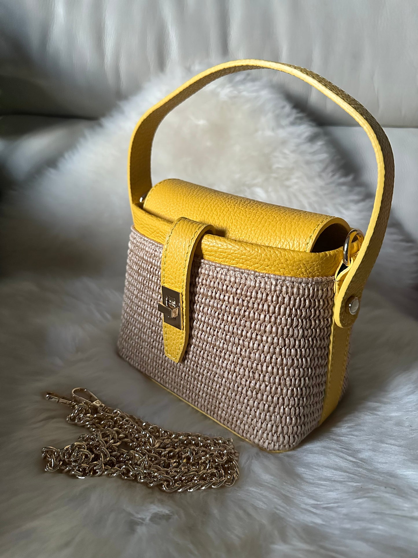 MINNY - raffia handbag
