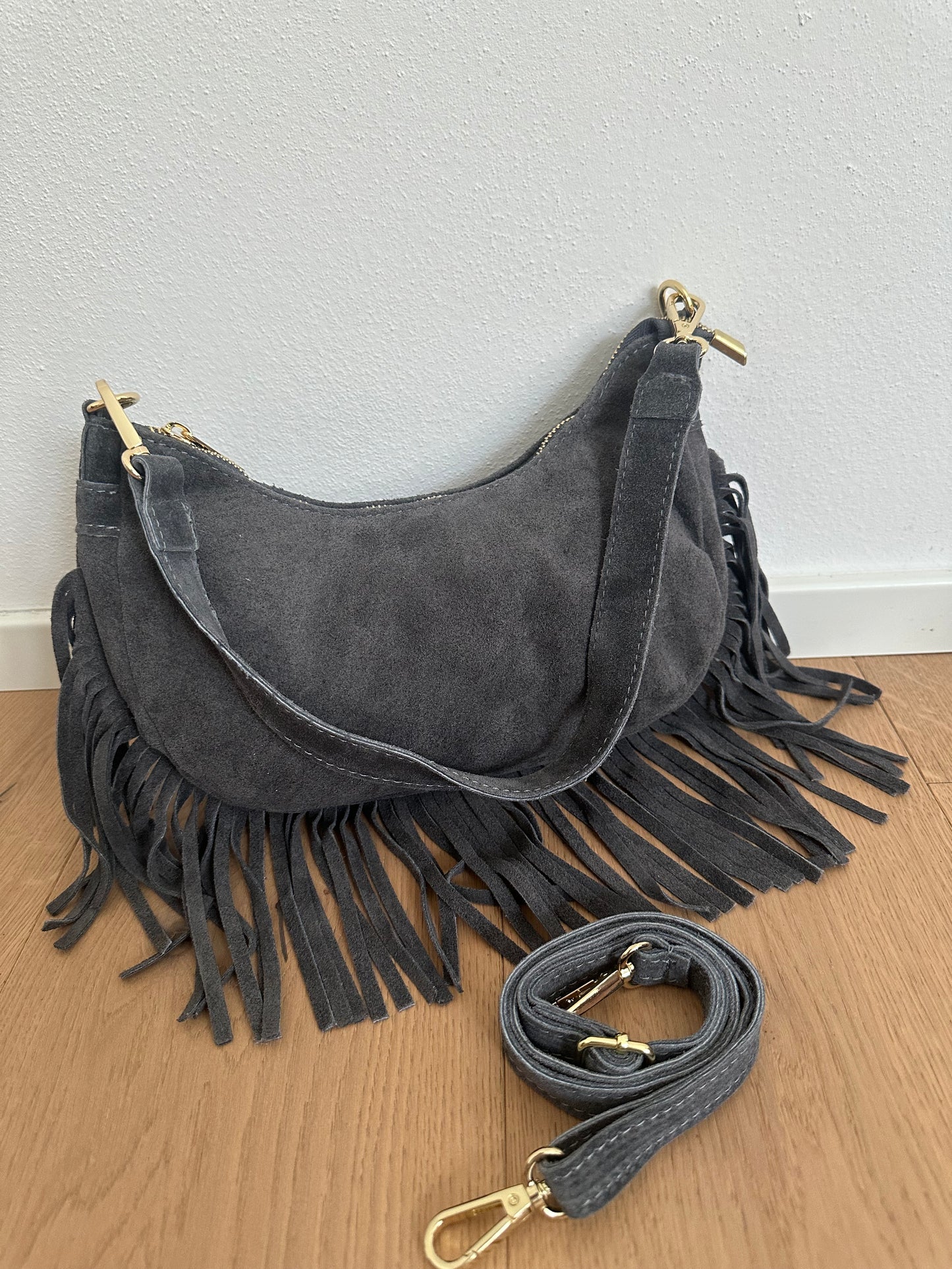 NINFEA - suede frange