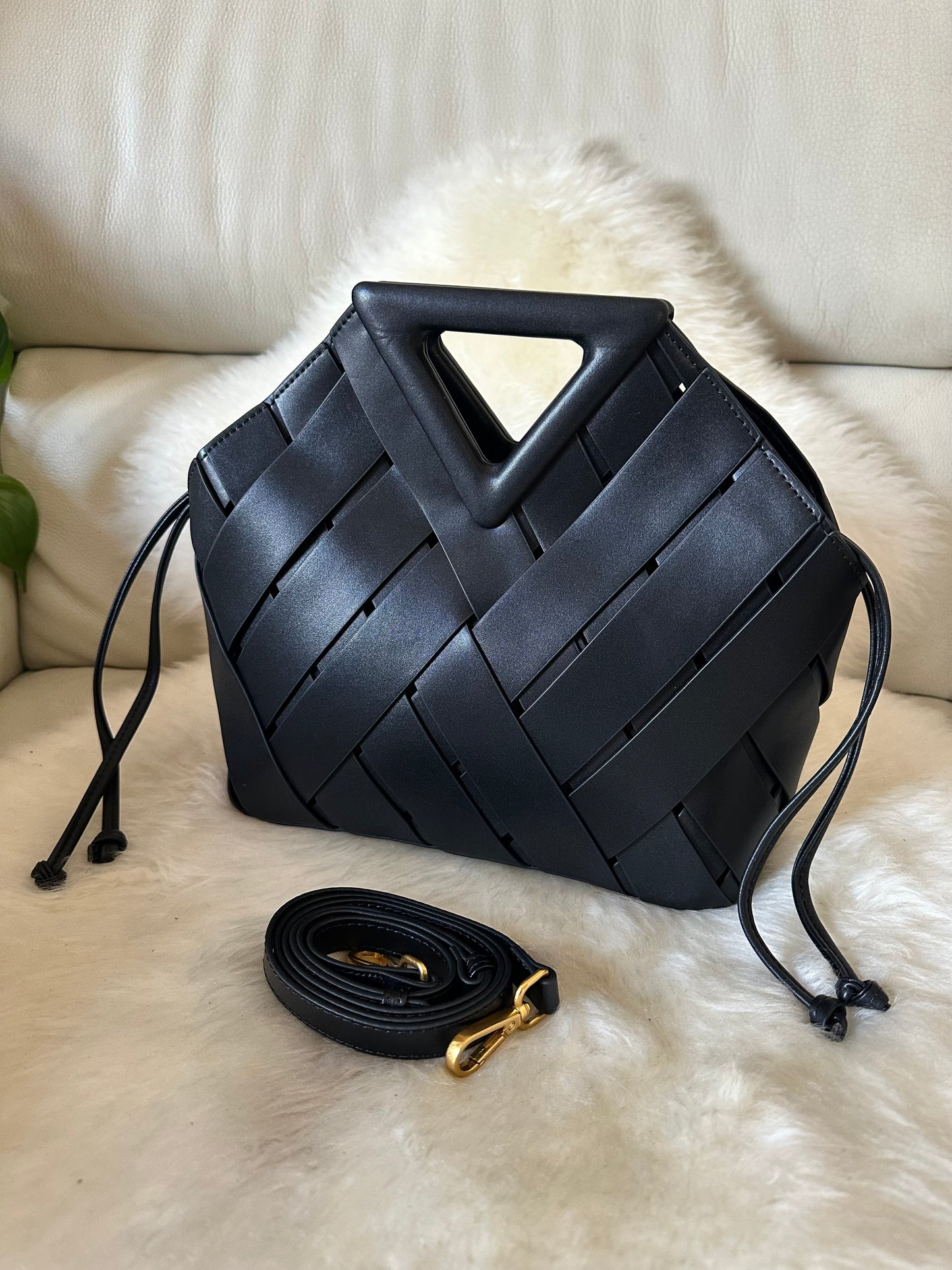 KATE- Real woven leather