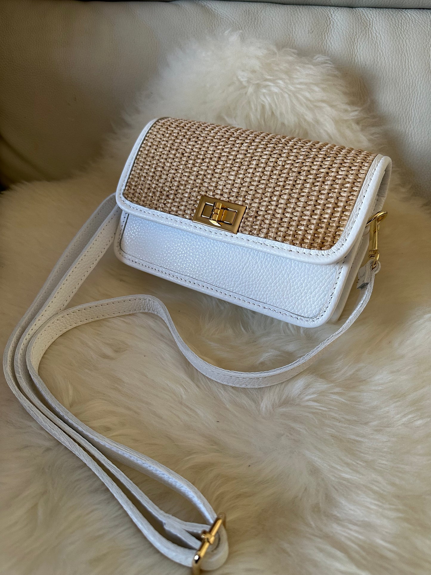 🌻MILA raffia- crossbody