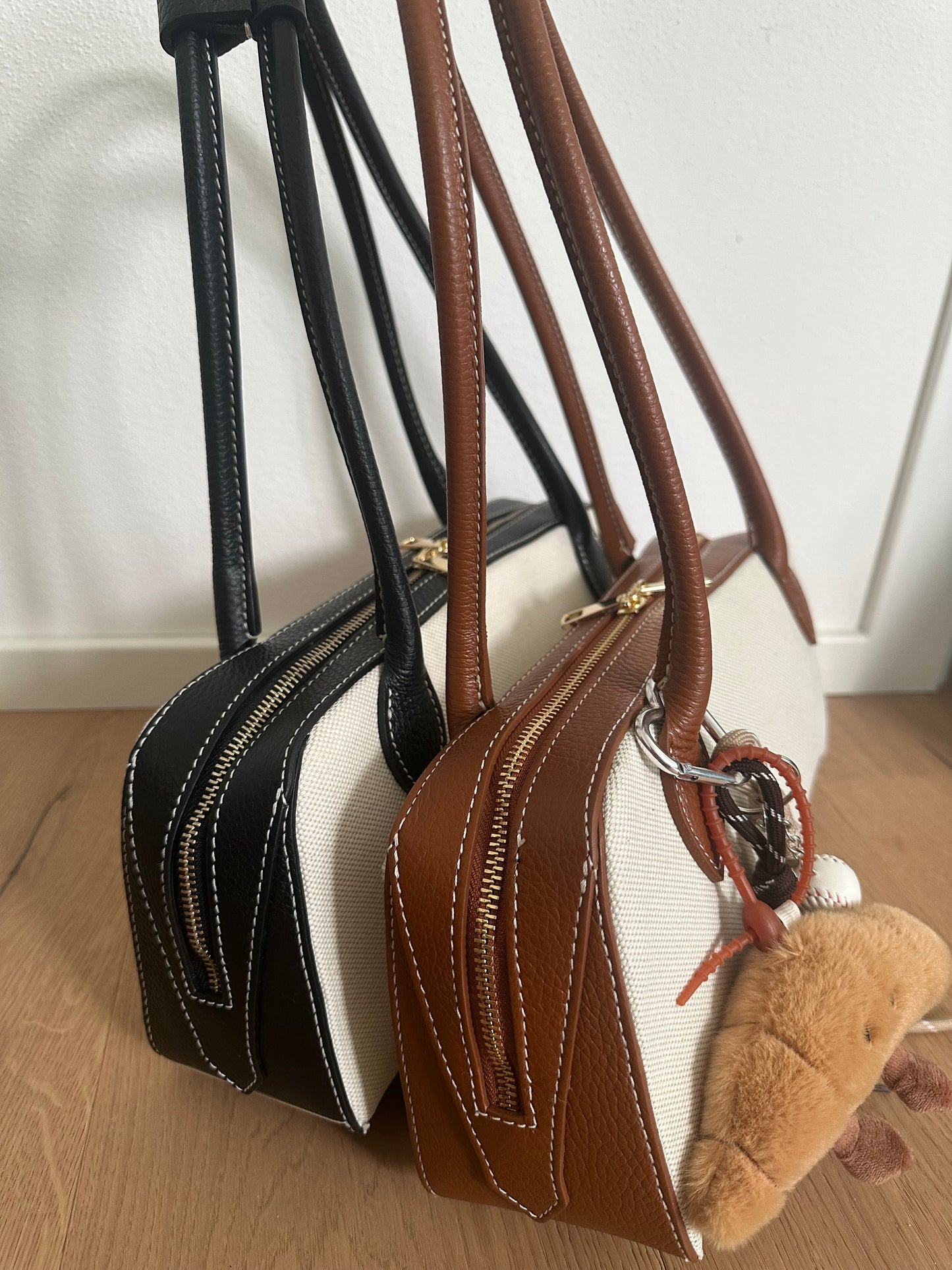 TAMARA - leather and canvas