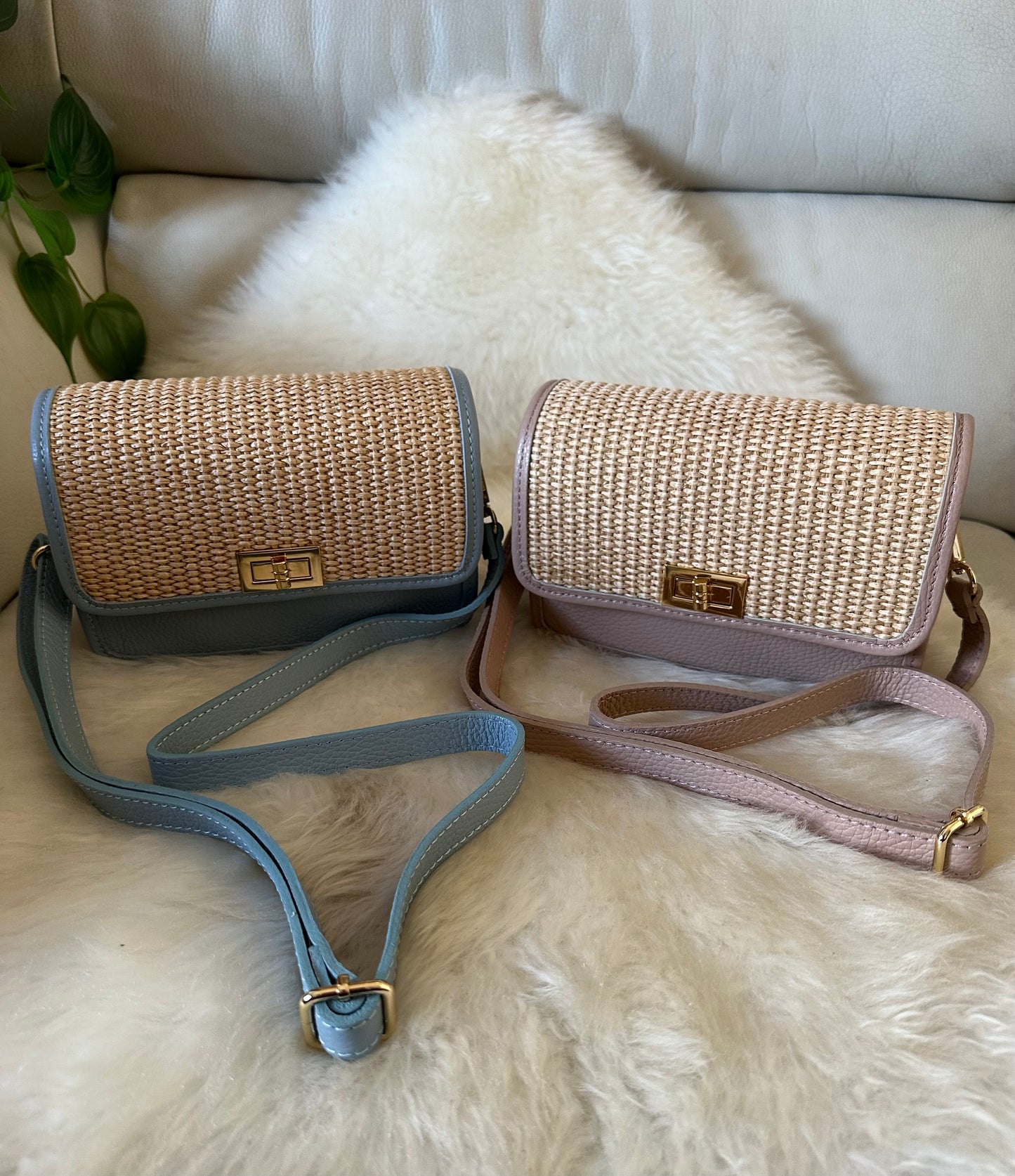 🌻MILA raffia- crossbody