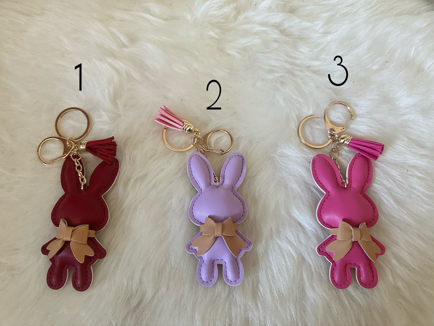 BUNNY charms - vegan leather