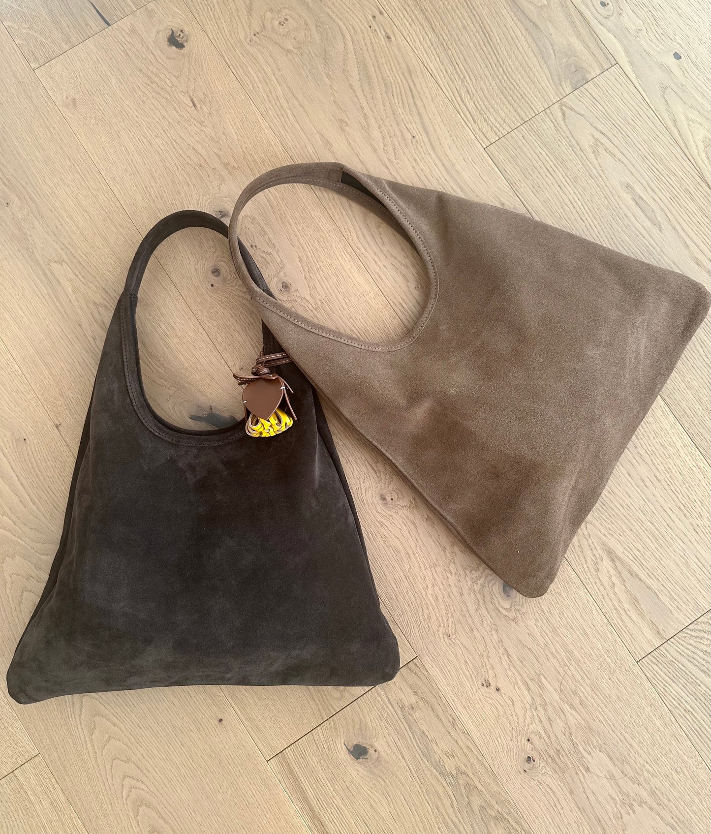 MIREA - suede hobo bag