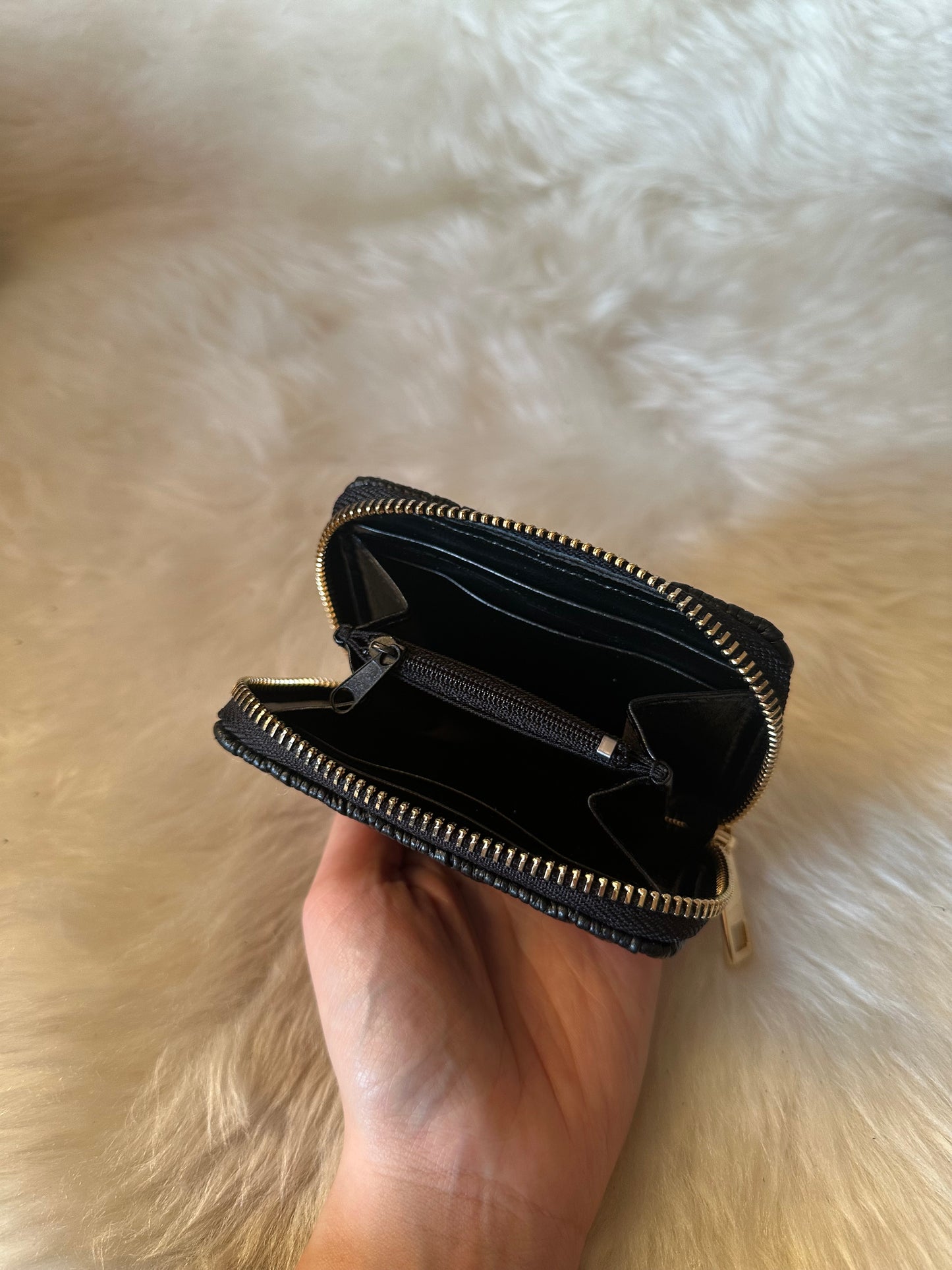 Matelassé wallet - small