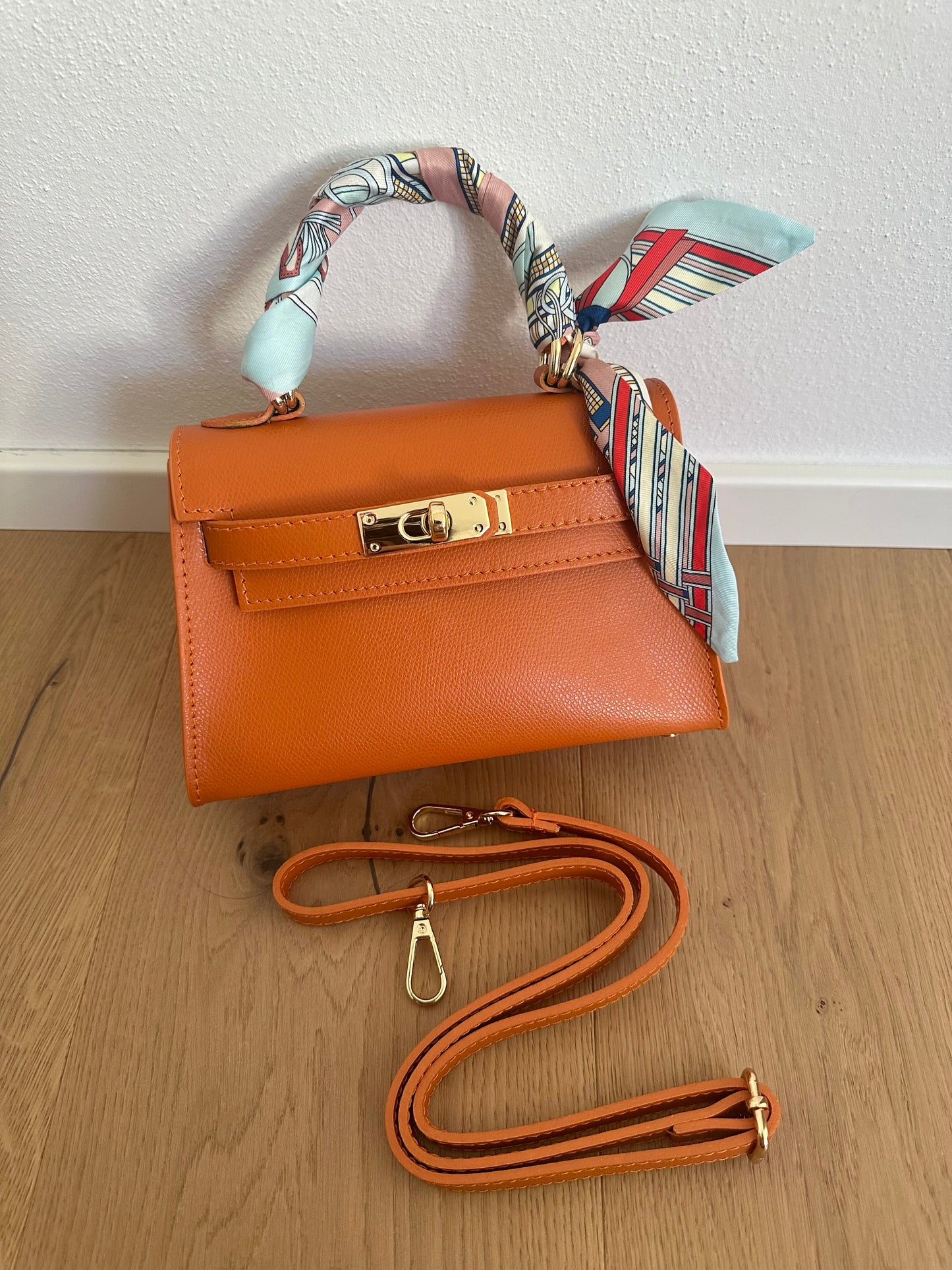 MINI K- Borsa a mano in vera pelle