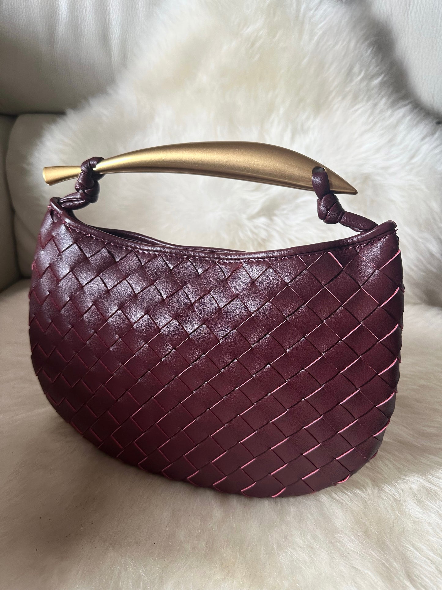 MANIA LARGE- Real woven leather