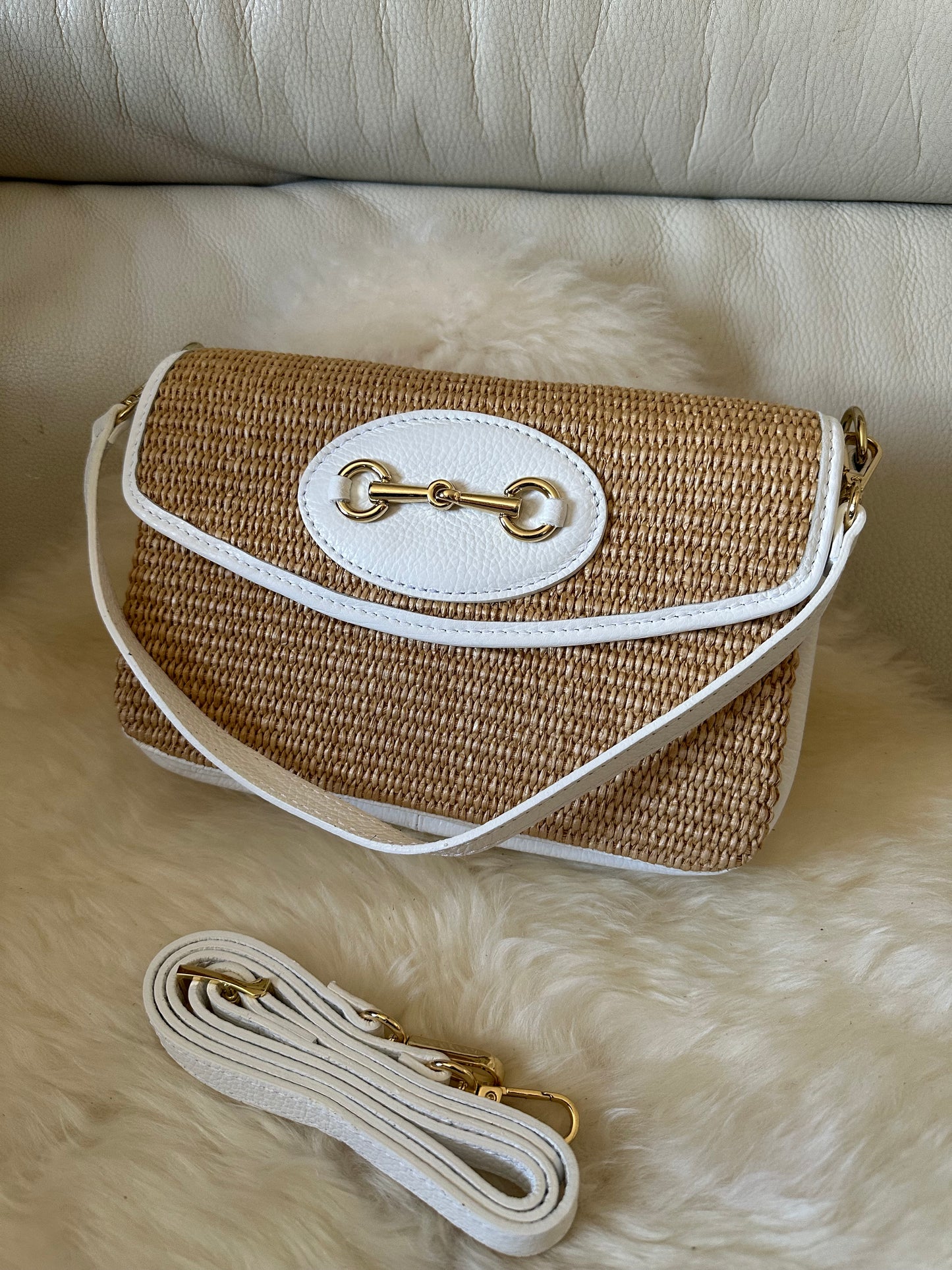JESS- raffia and leather