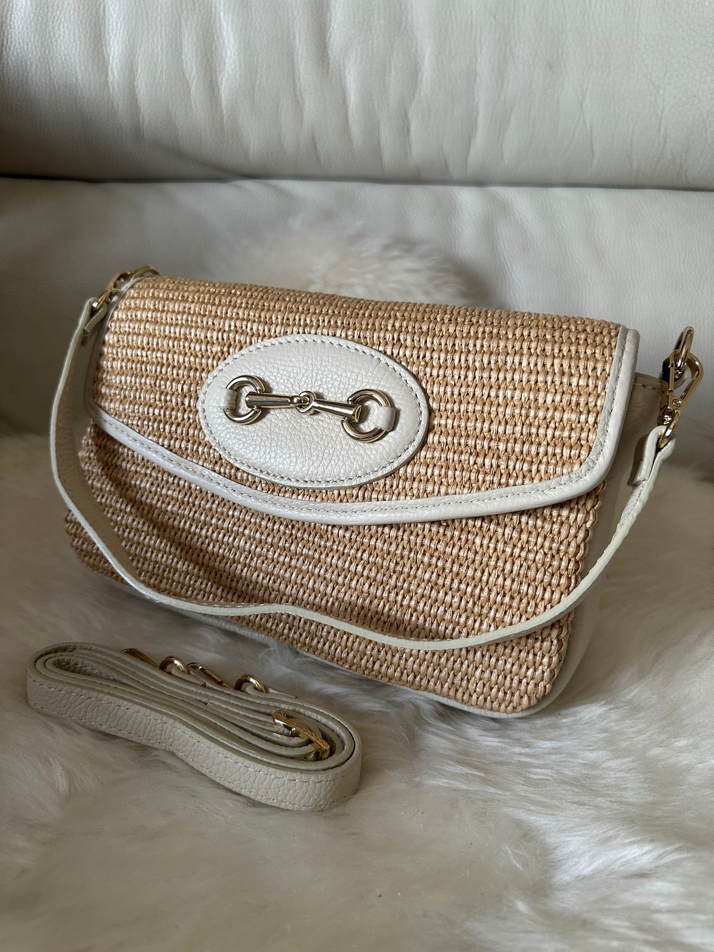JESS- raffia and leather