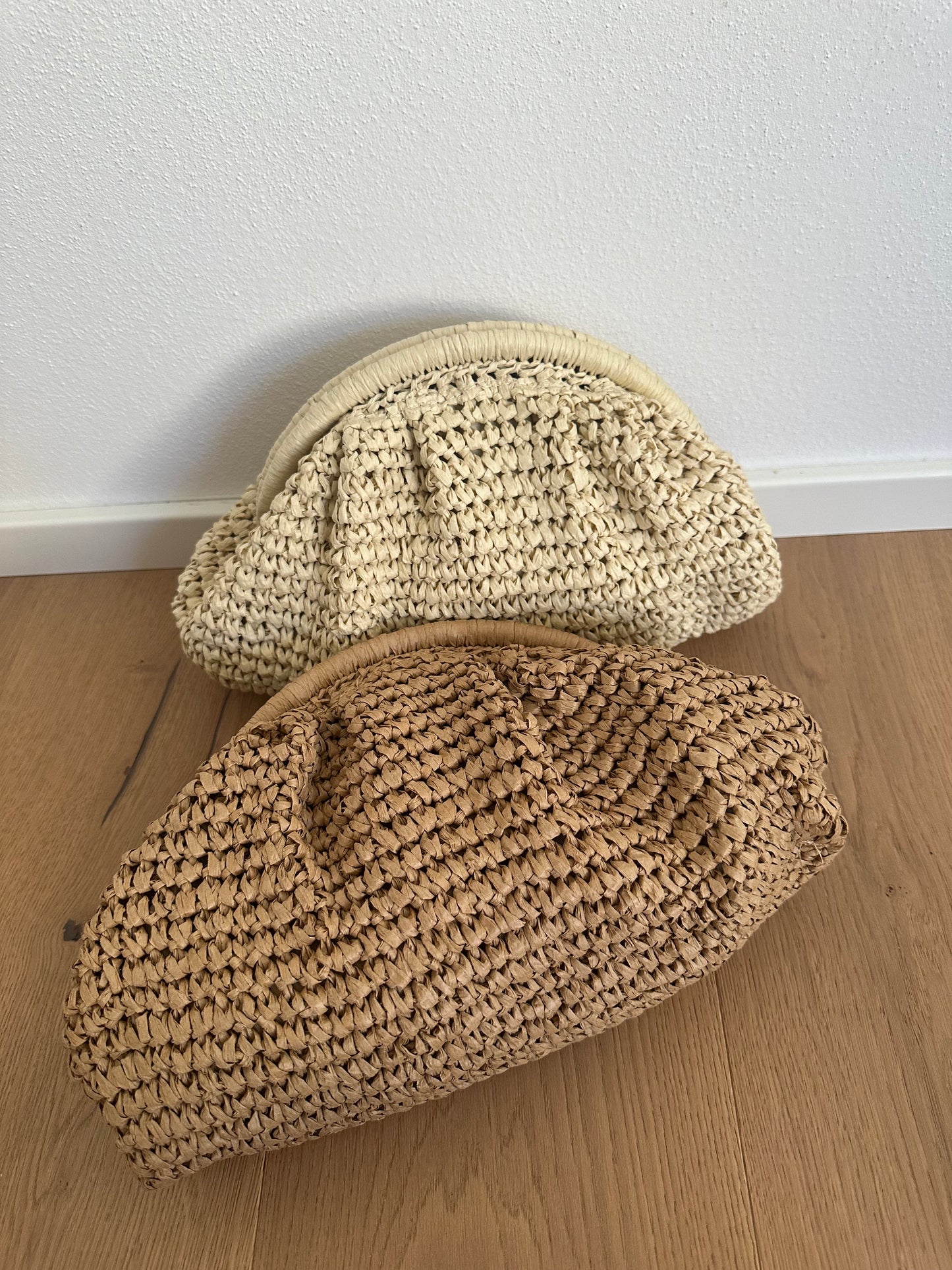 Raffia Clutch