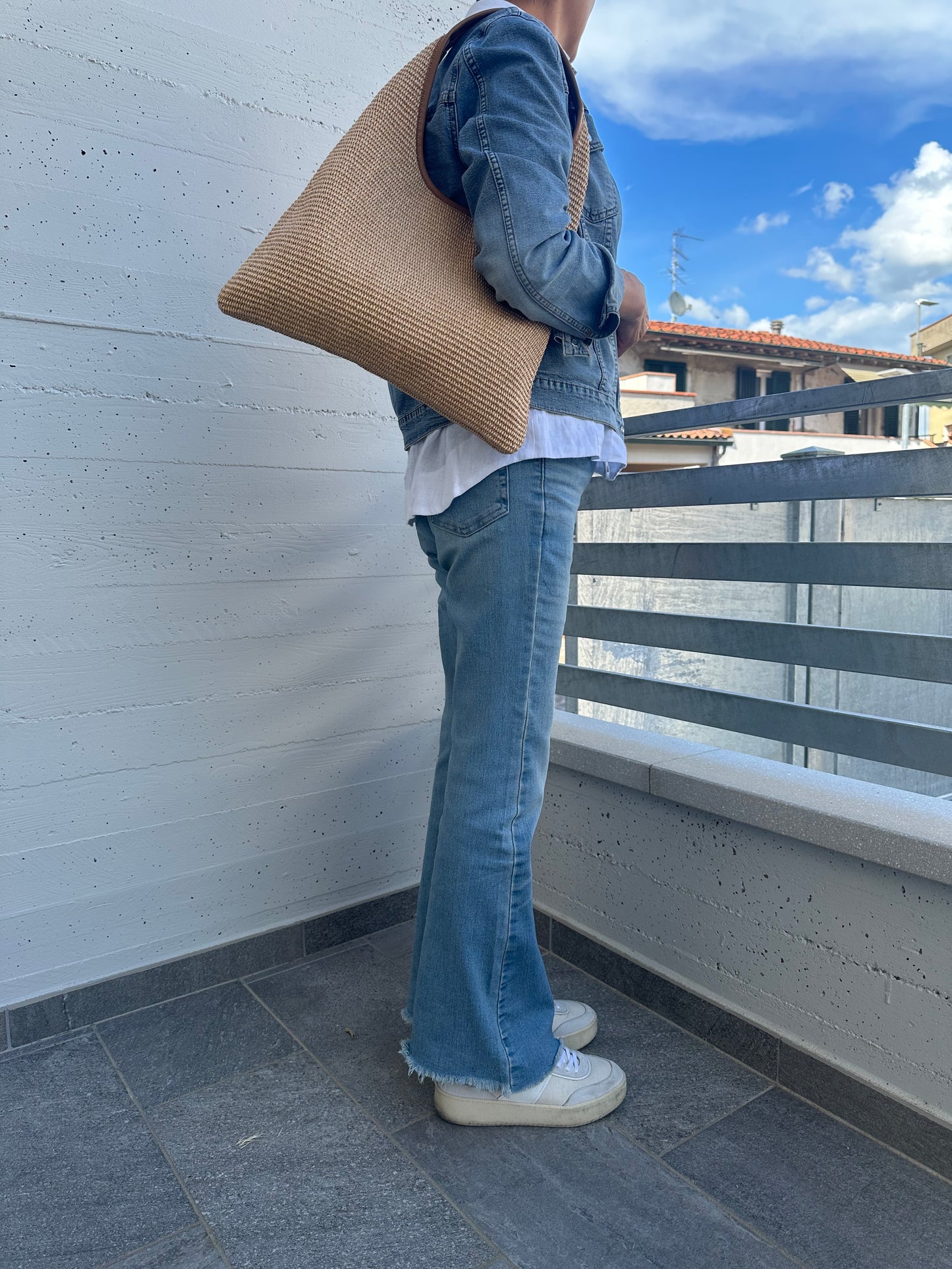 MIREA- rafia hobo bag