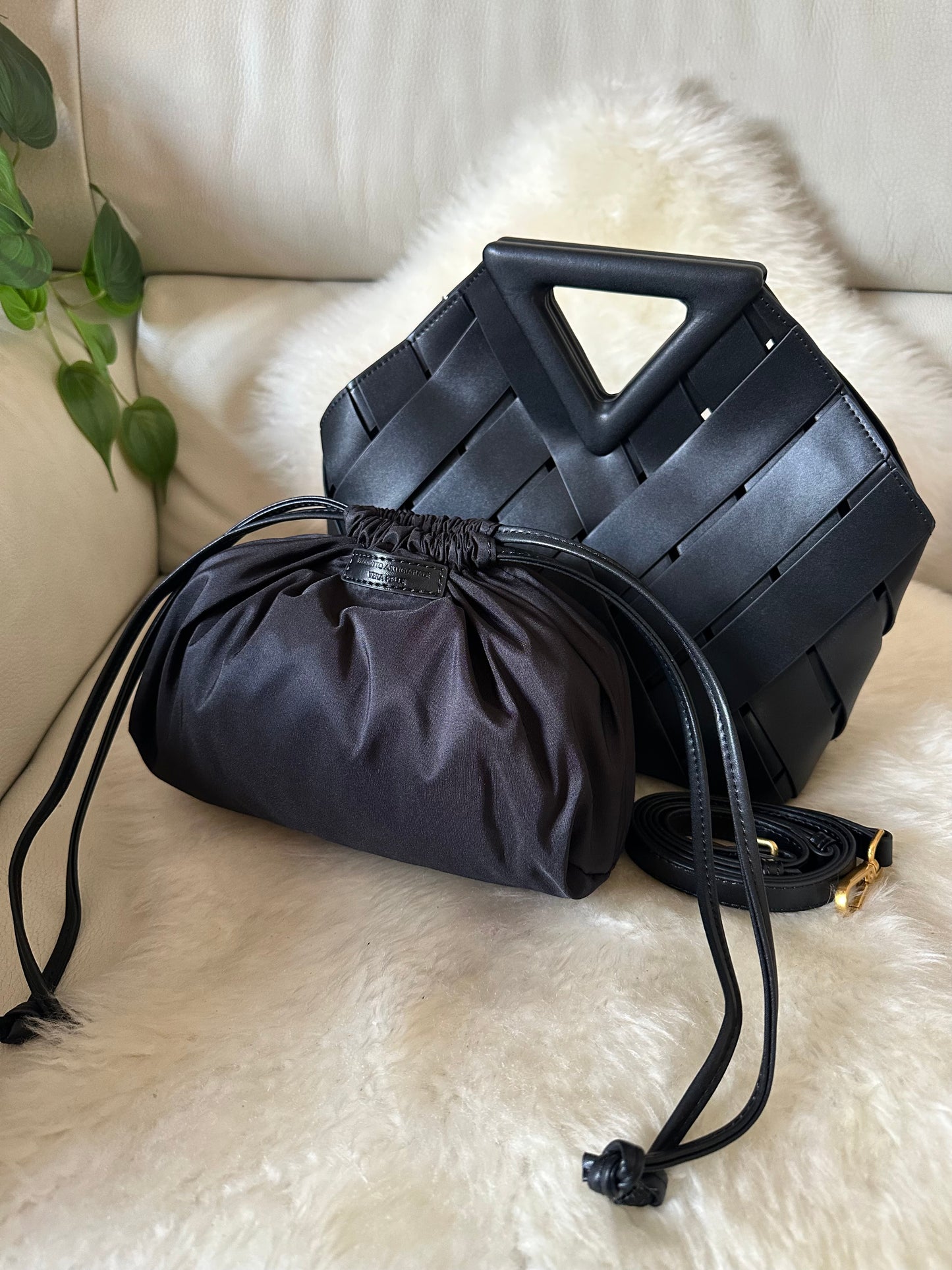 KATE- Real woven leather