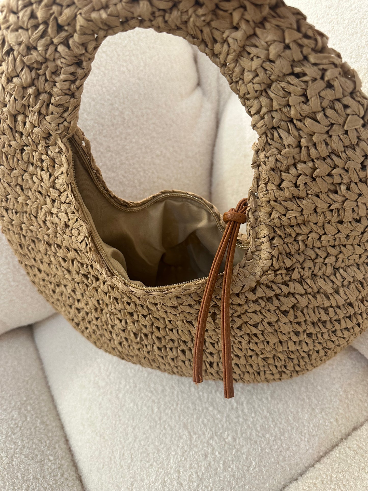 DALILA - raffia hobo