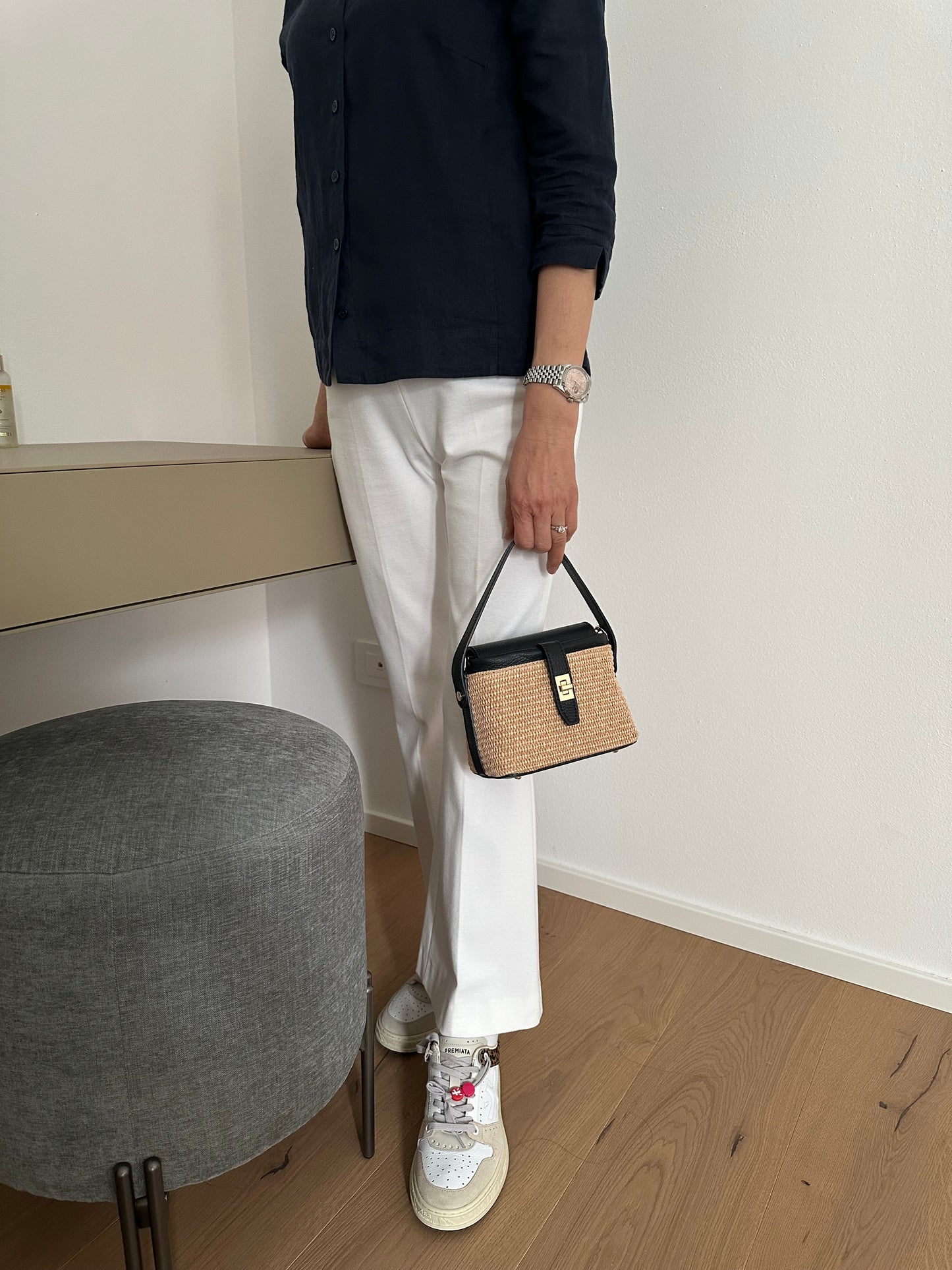 MINNY - raffia handbag