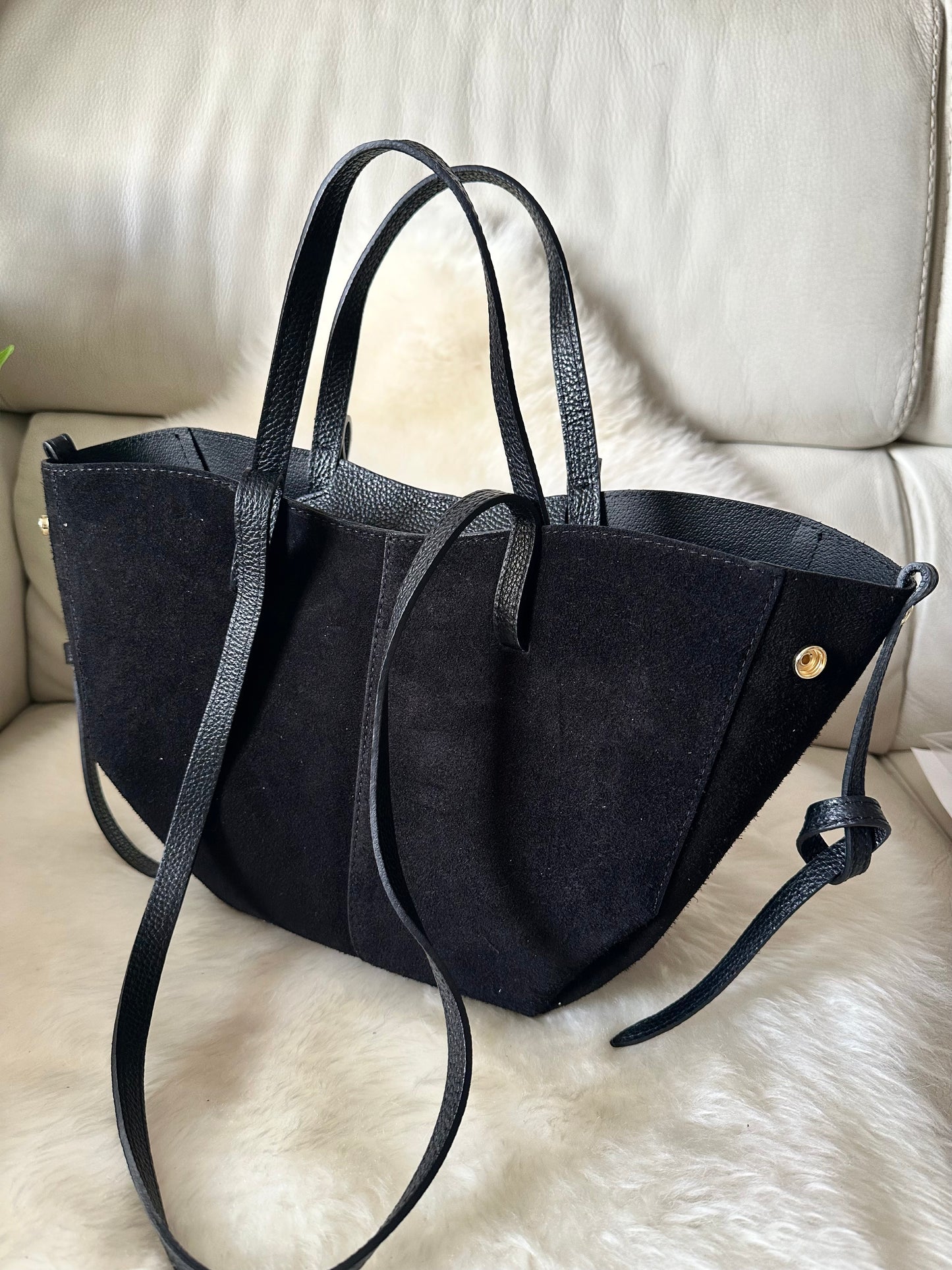 DAPHNE suede - tote bag