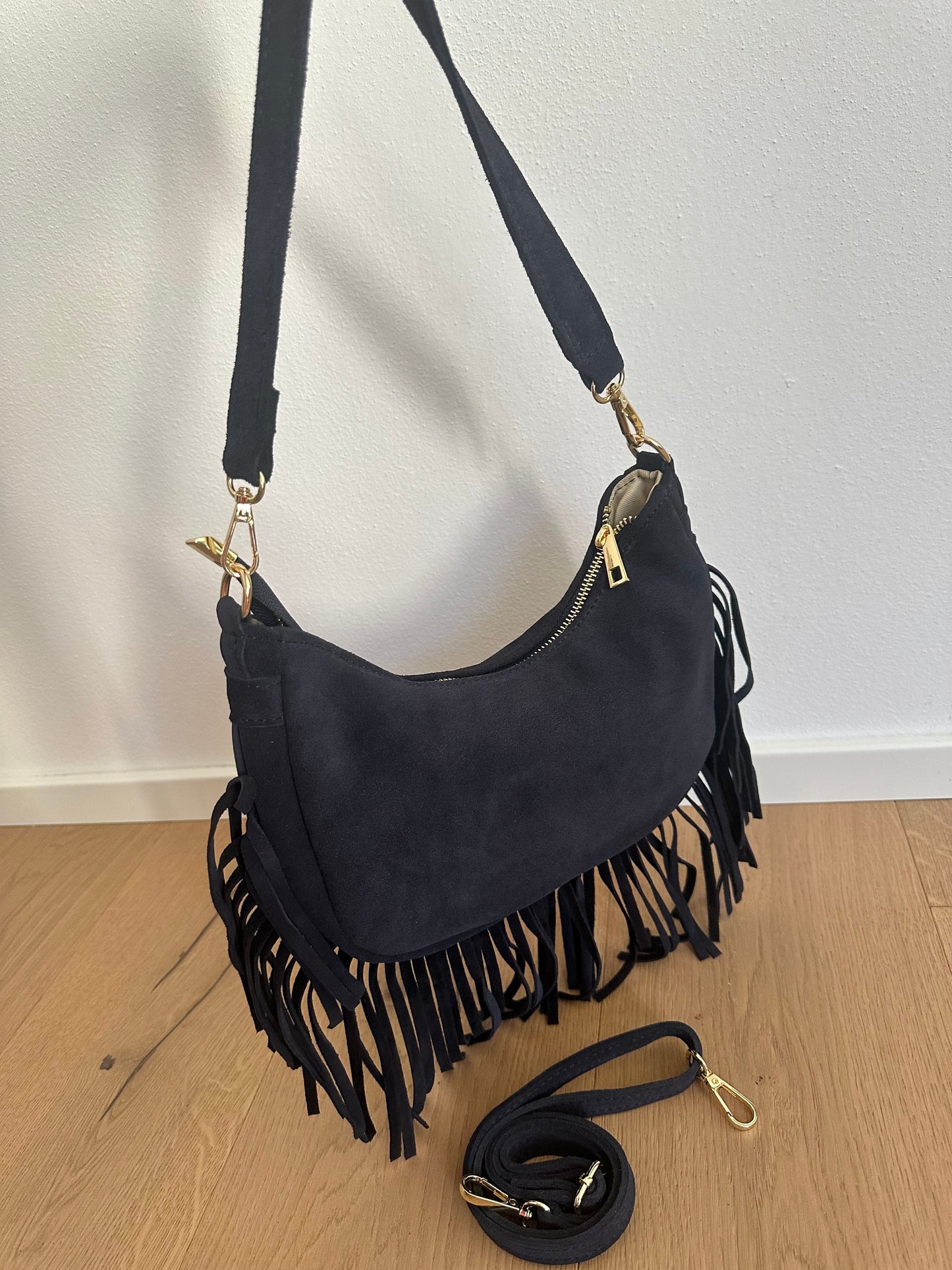 NINFEA - suede frange