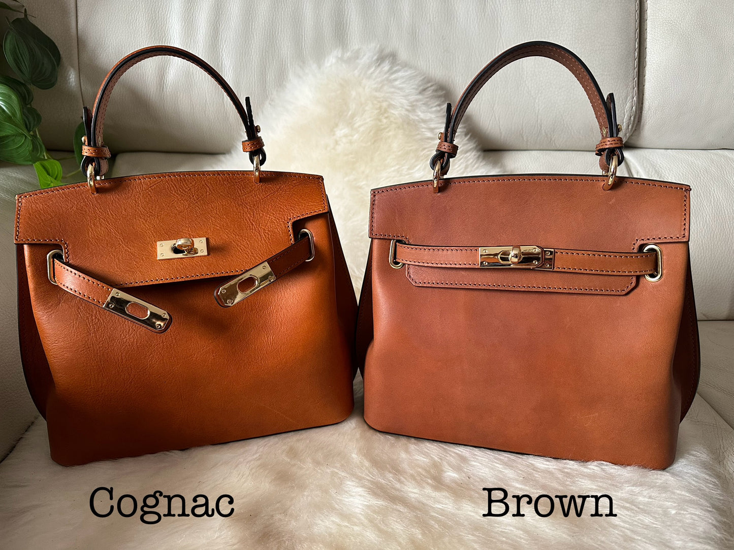 CHLOÉ - full grain cowhide leather