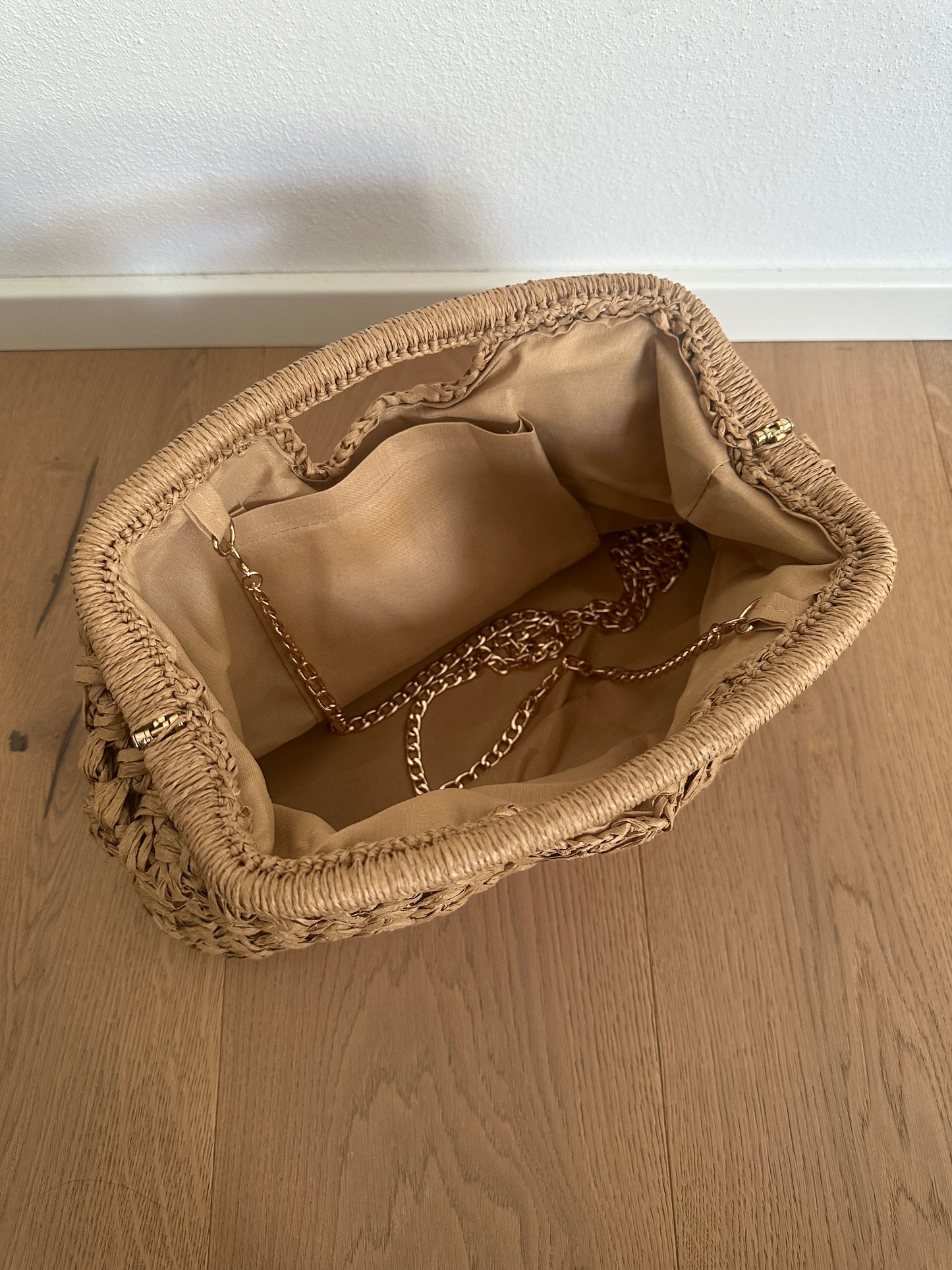 GISELLE - Pochette in Rafia