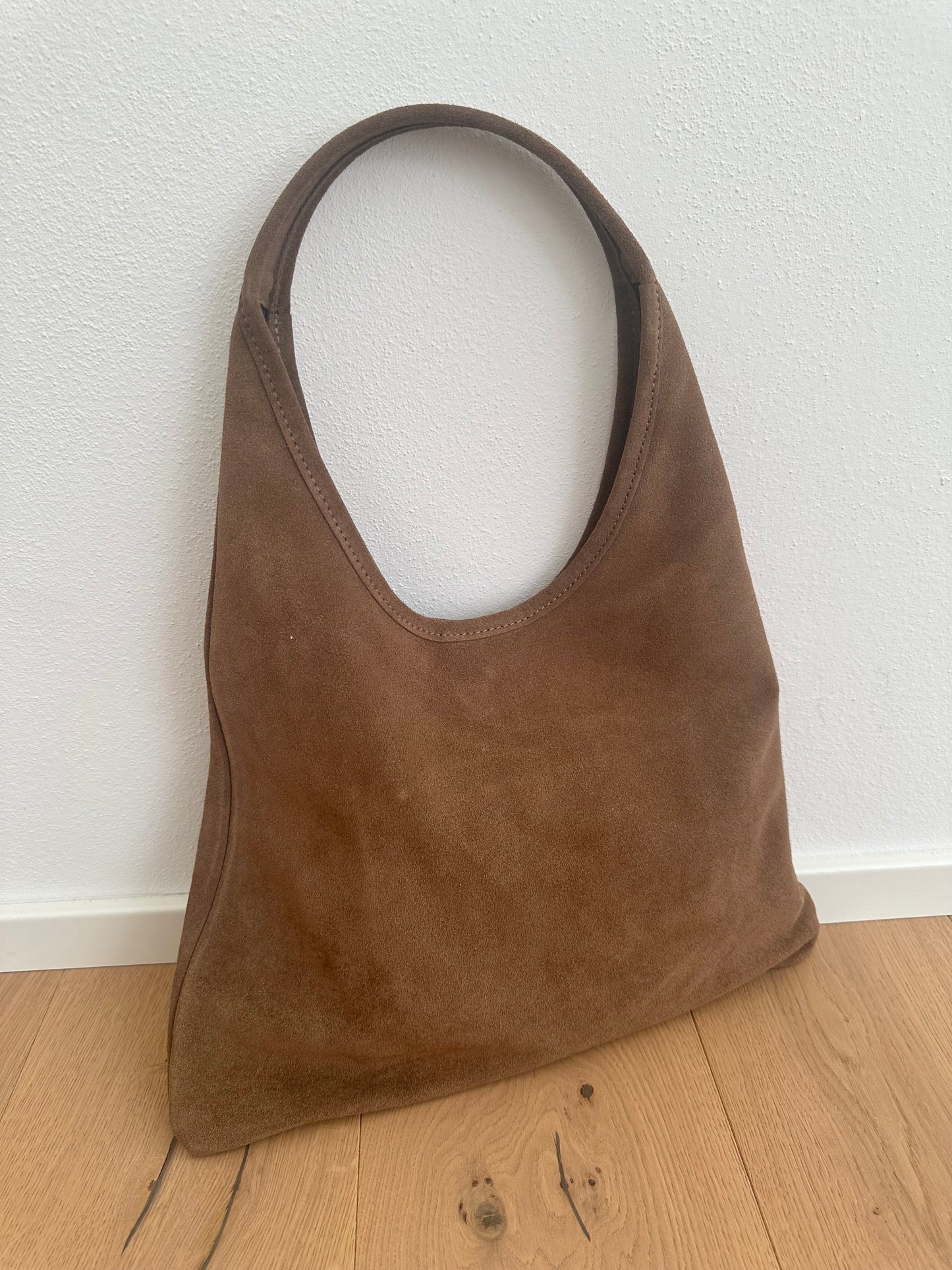 MIREA - suede hobo bag