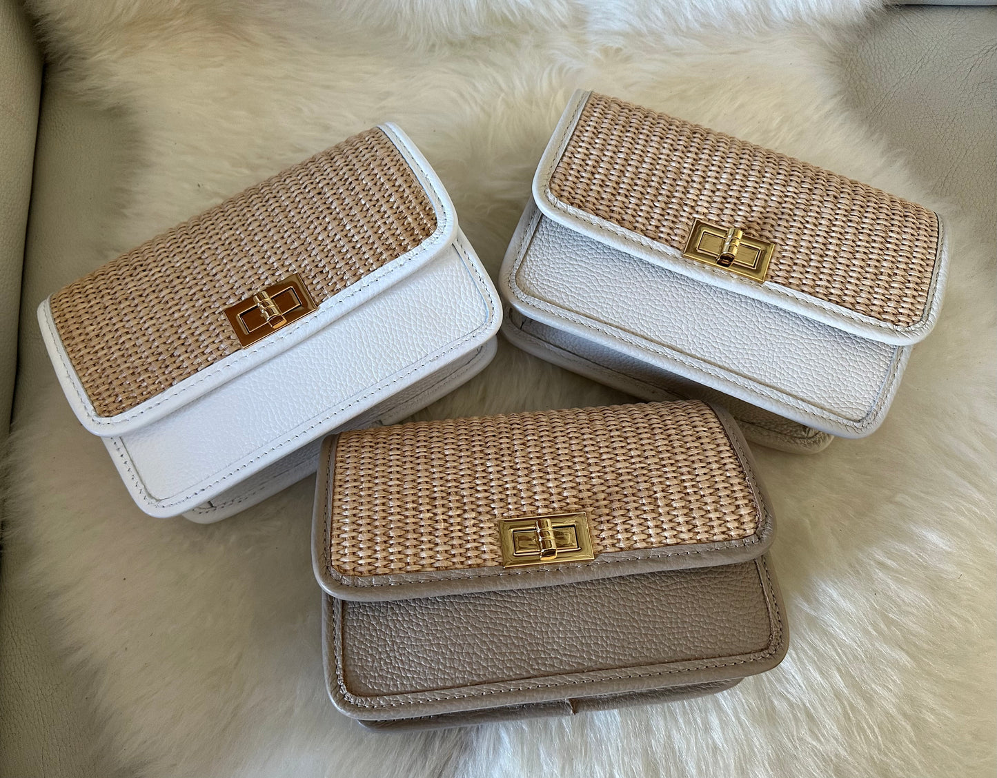 🌻MILA raffia- crossbody