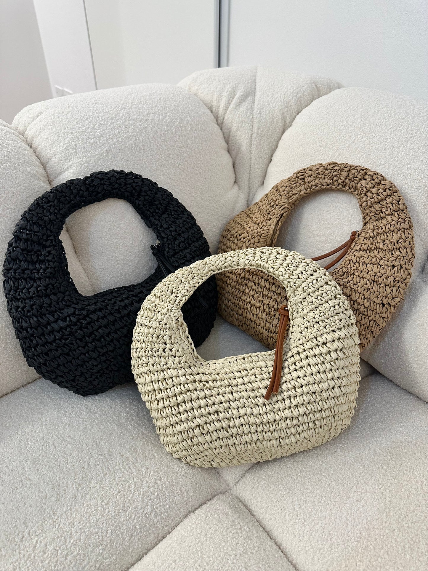 DALILA - raffia hobo