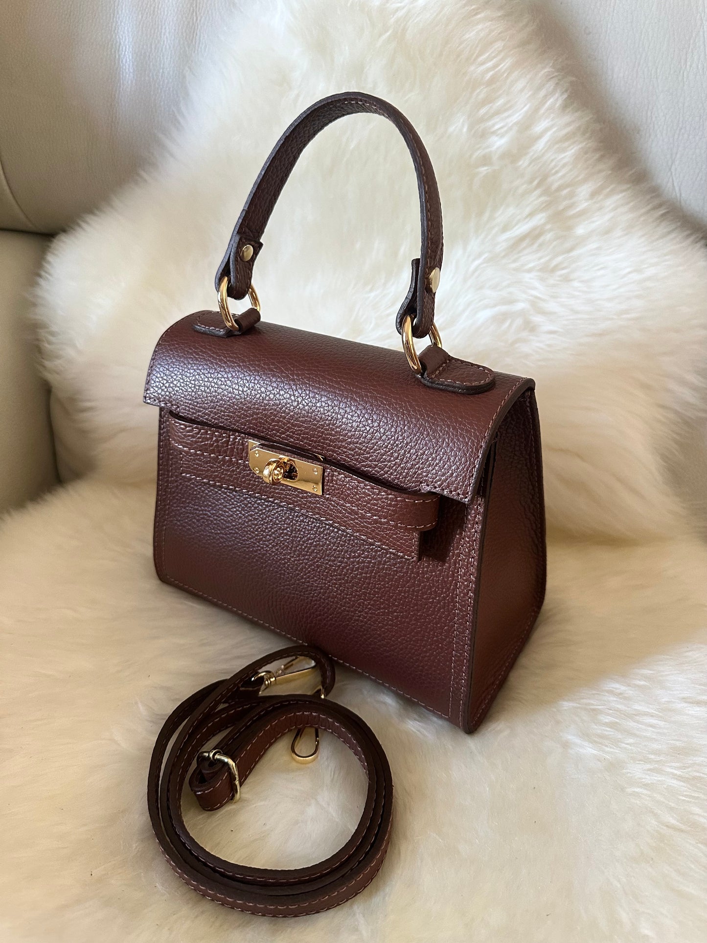 MEDIUM K- Genuine leather handbag