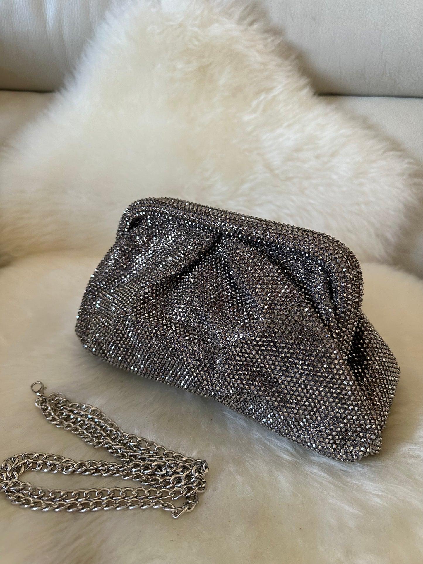 BRIGHT clutch- rhinestones