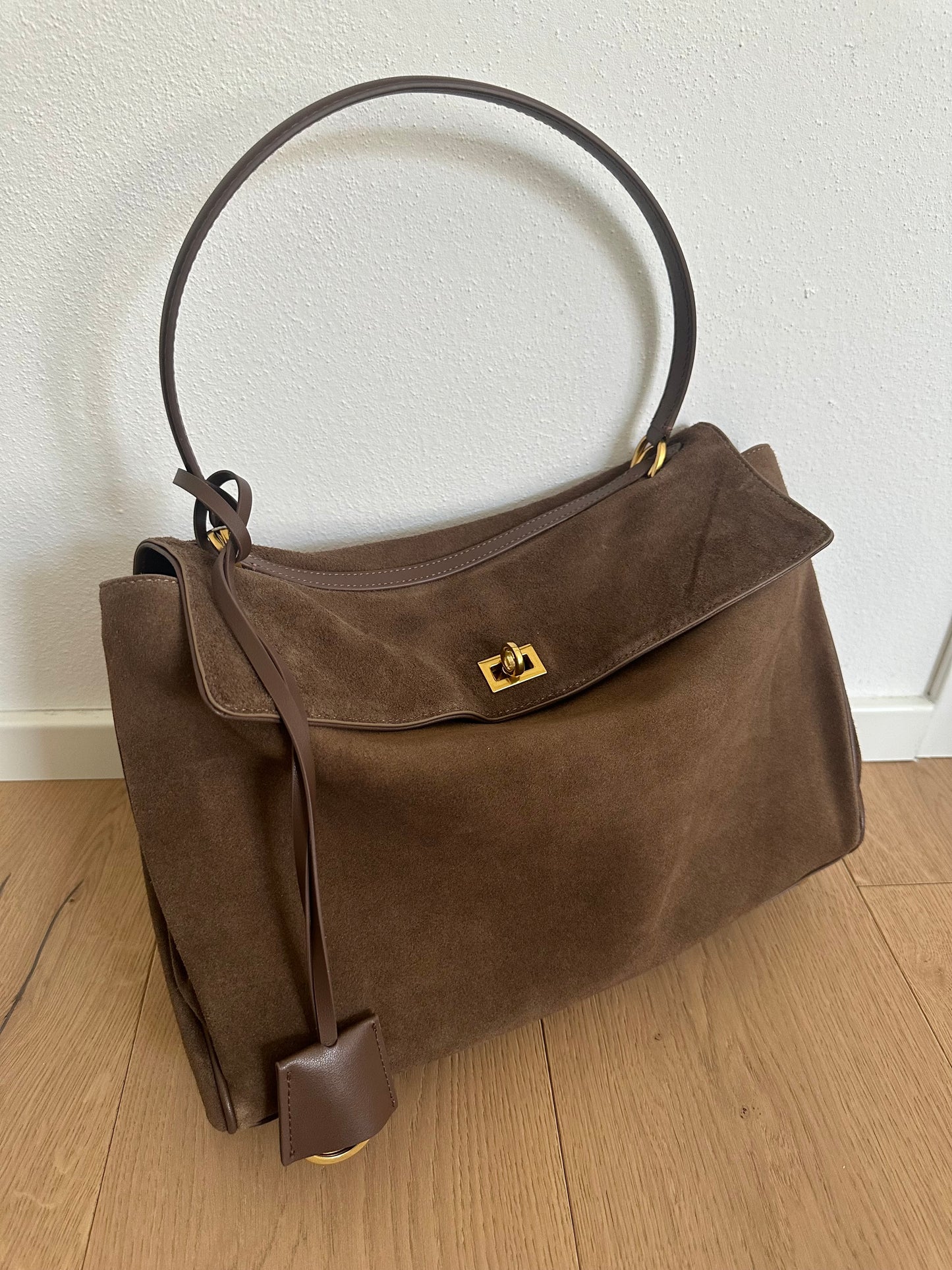TEXAS SUEDE - genuine leather tote