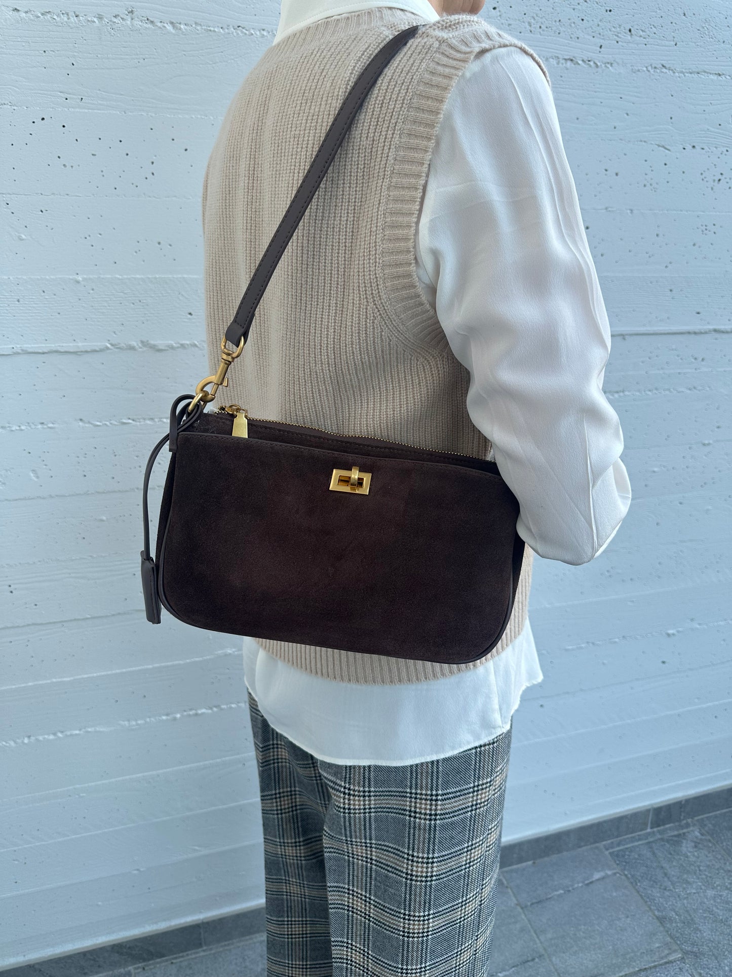 TEXAS pochette- SMALL suede