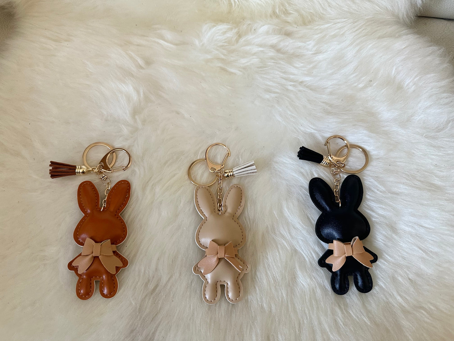 BUNNY charms - vegan leather