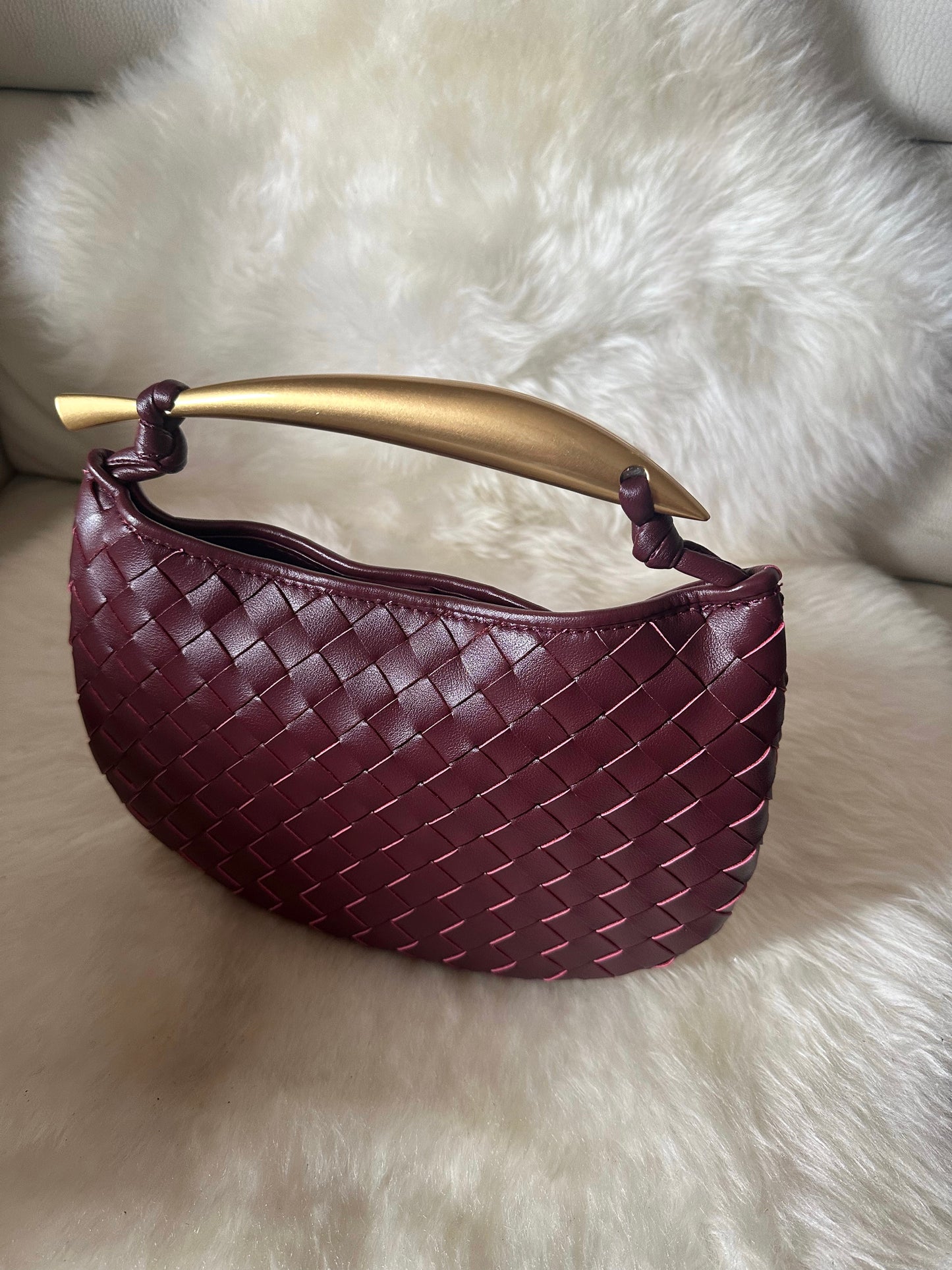 MANIA LARGE- Real woven leather