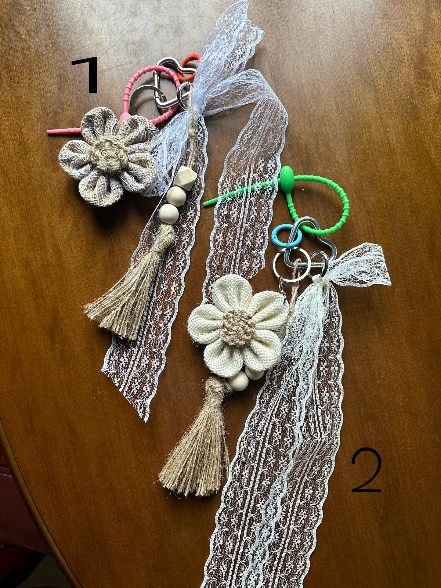 BAG CHARMS- lace