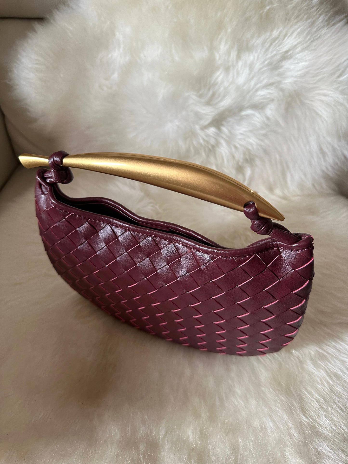 MANIA LARGE- Real woven leather