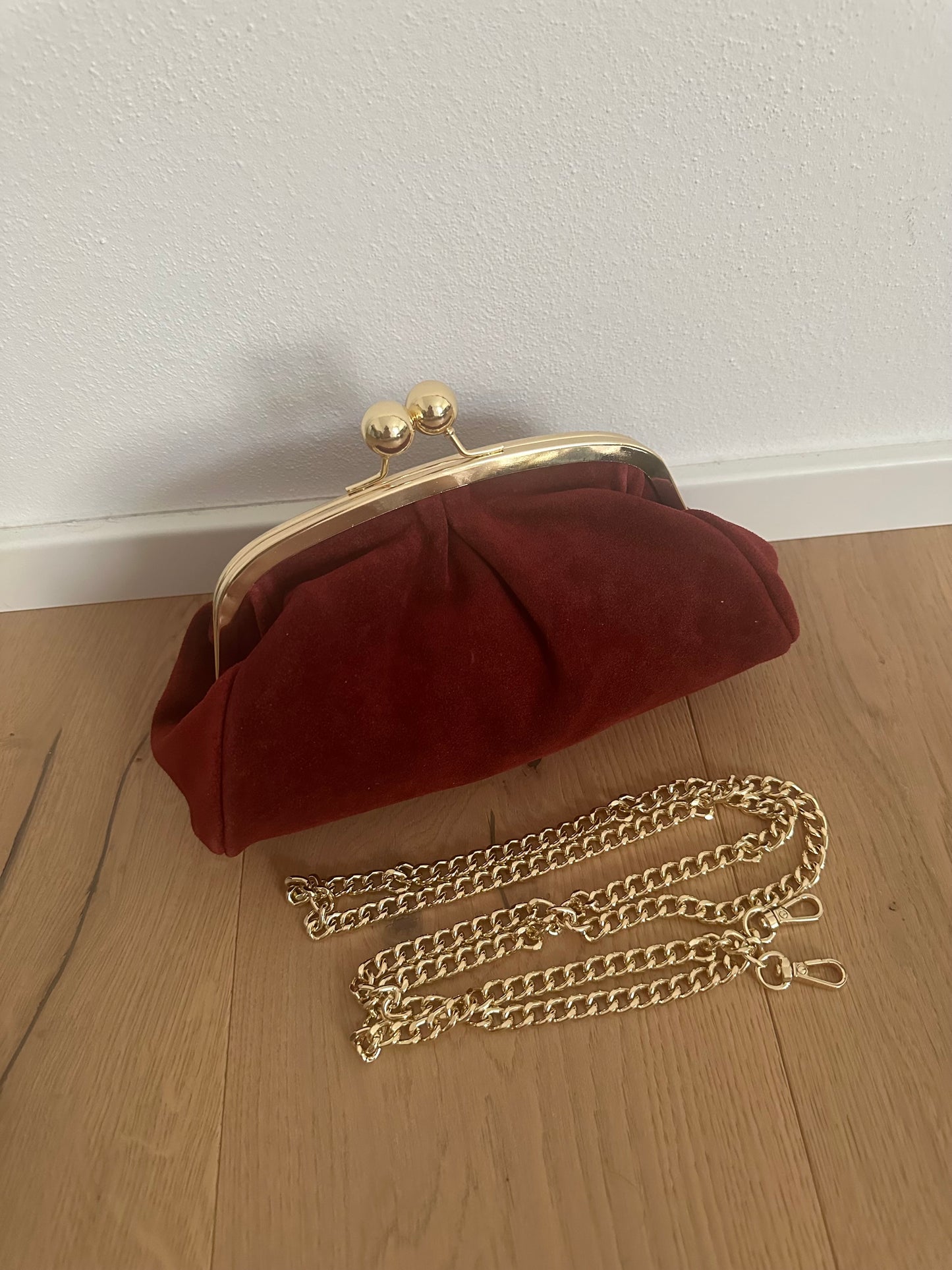 FORTUNA clutch - suede