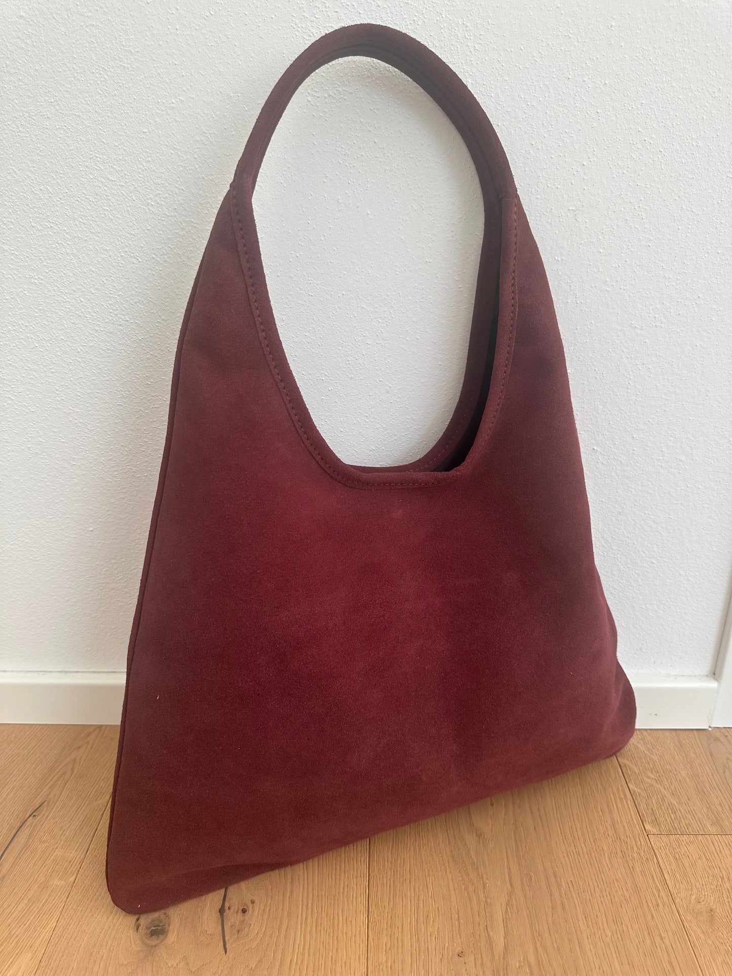 MIREA - suede hobo bag