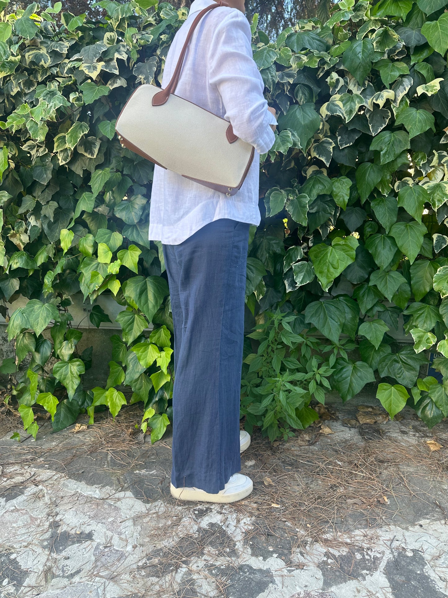 TAMARA - leather and canvas