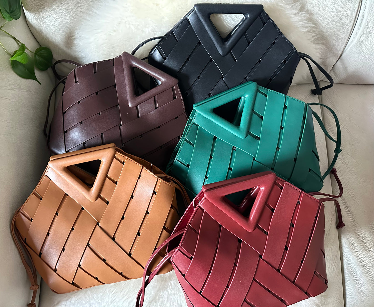 KATE- Real woven leather