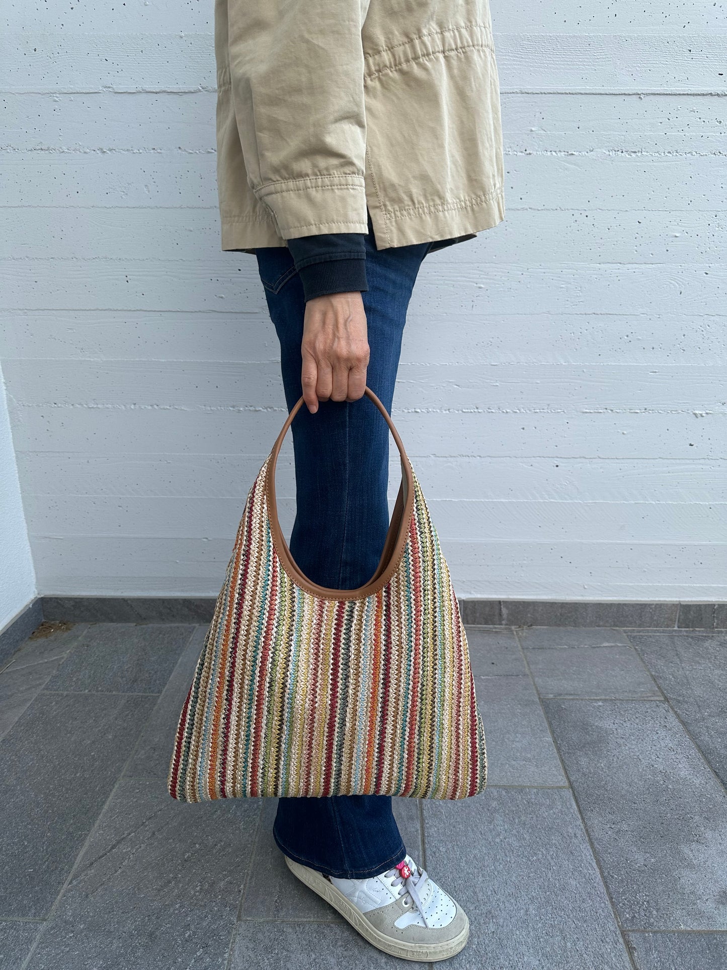 MIREA Classic- rafia hobo bag