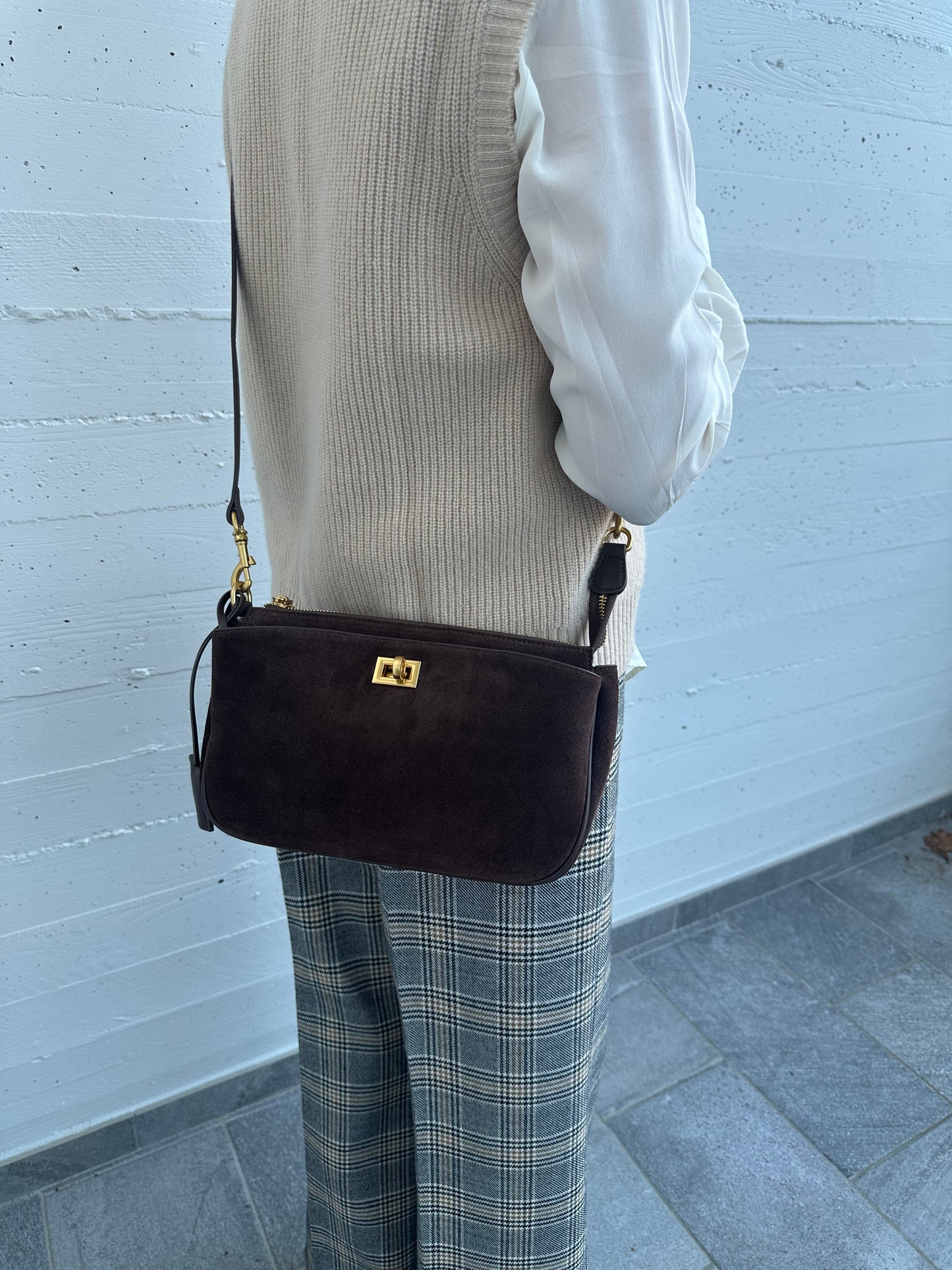 TEXAS pochette- SMALL suede
