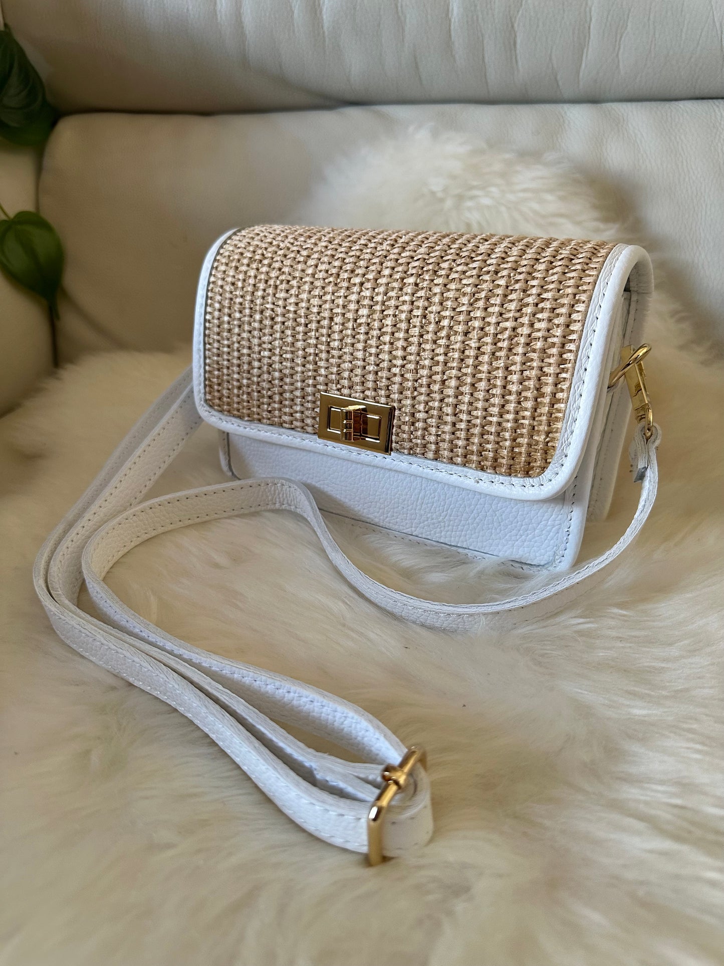 🌻MILA raffia- crossbody