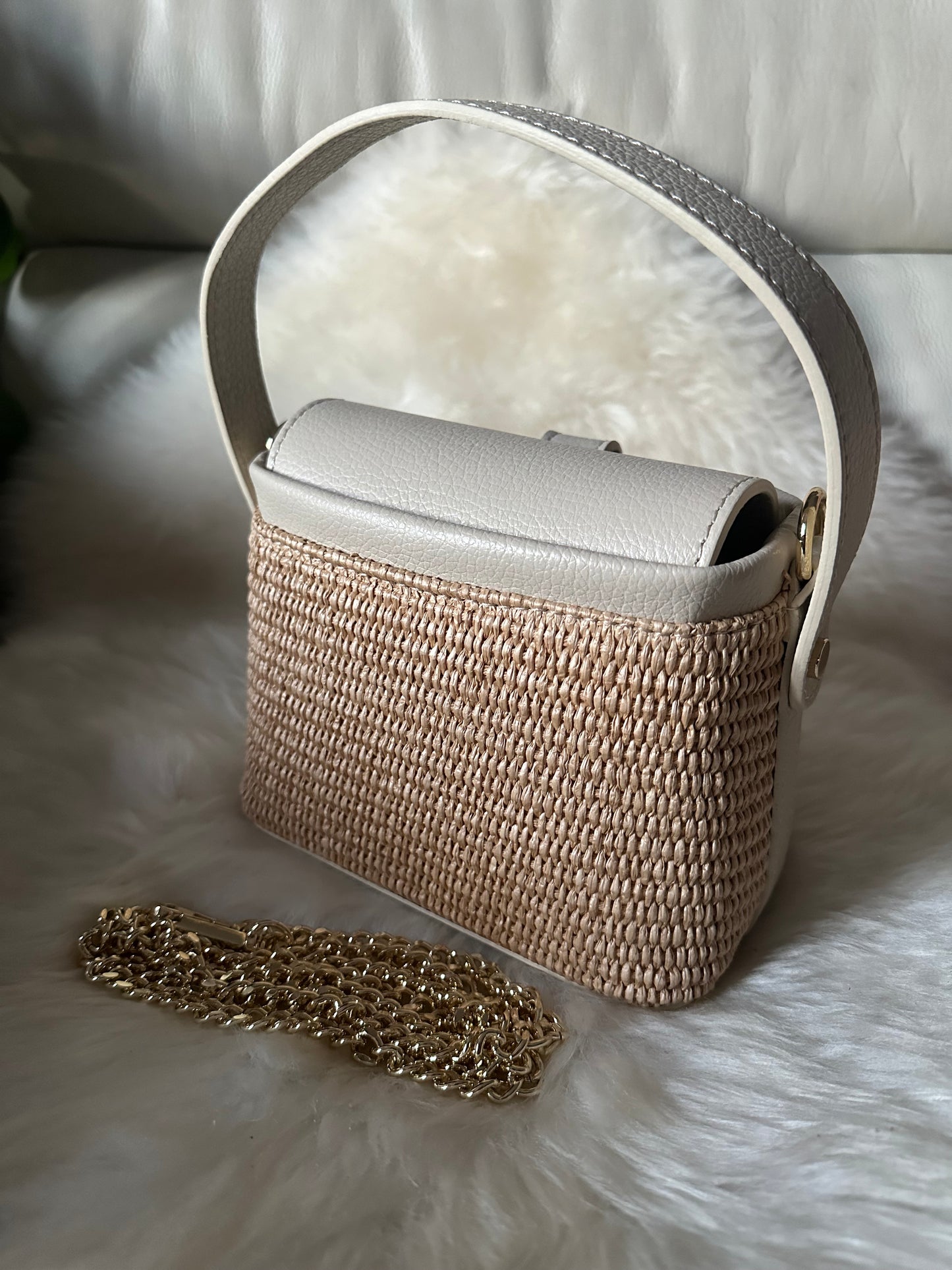 MINNY - raffia handbag