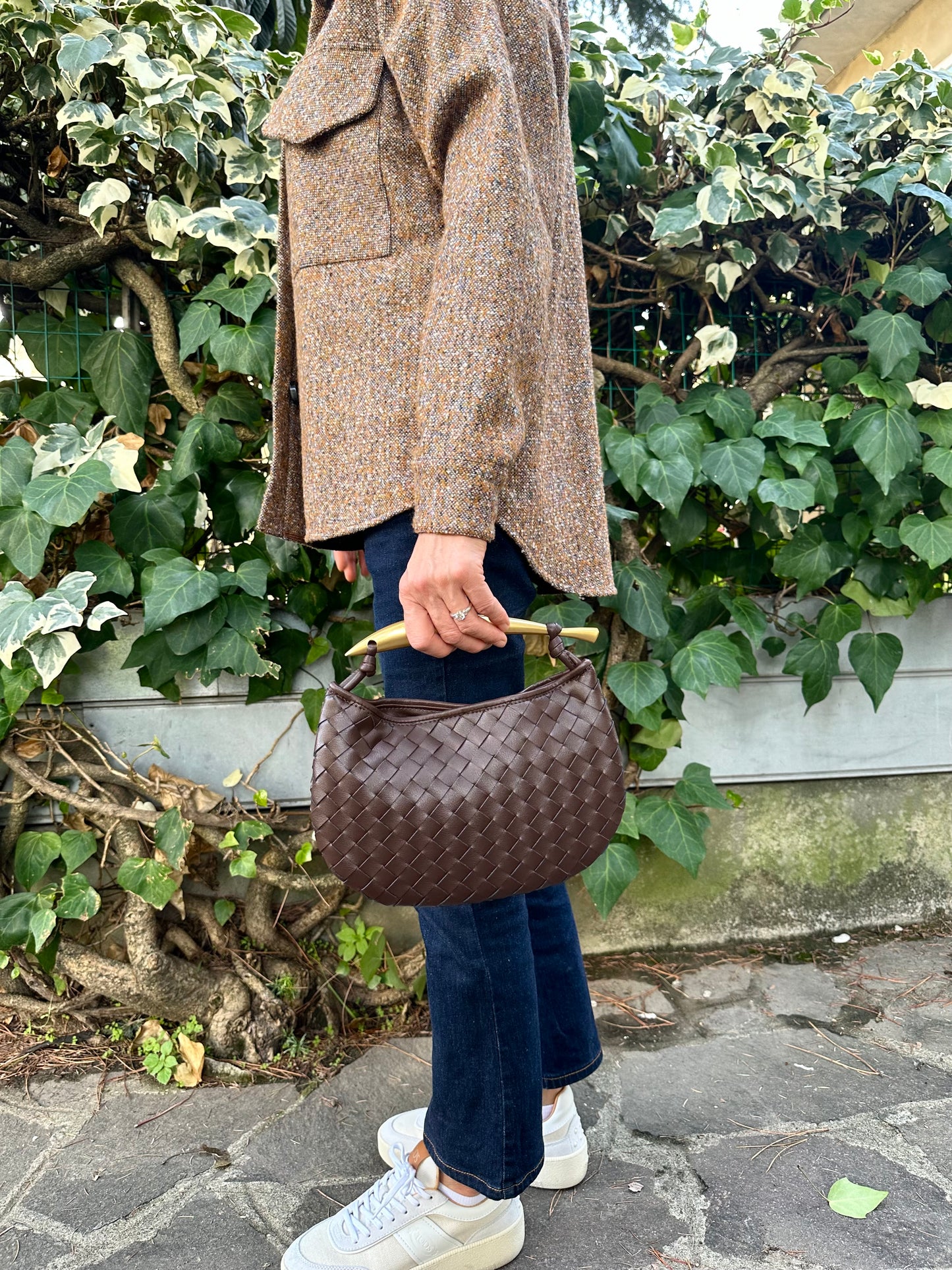 MANIA LARGE- Real woven leather