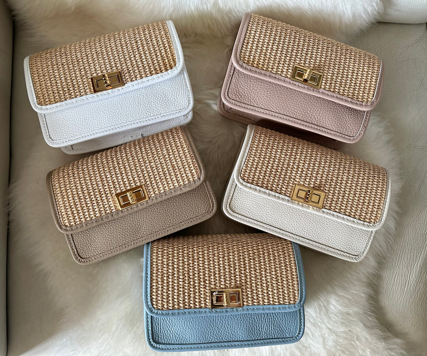 🌻MILA raffia- crossbody
