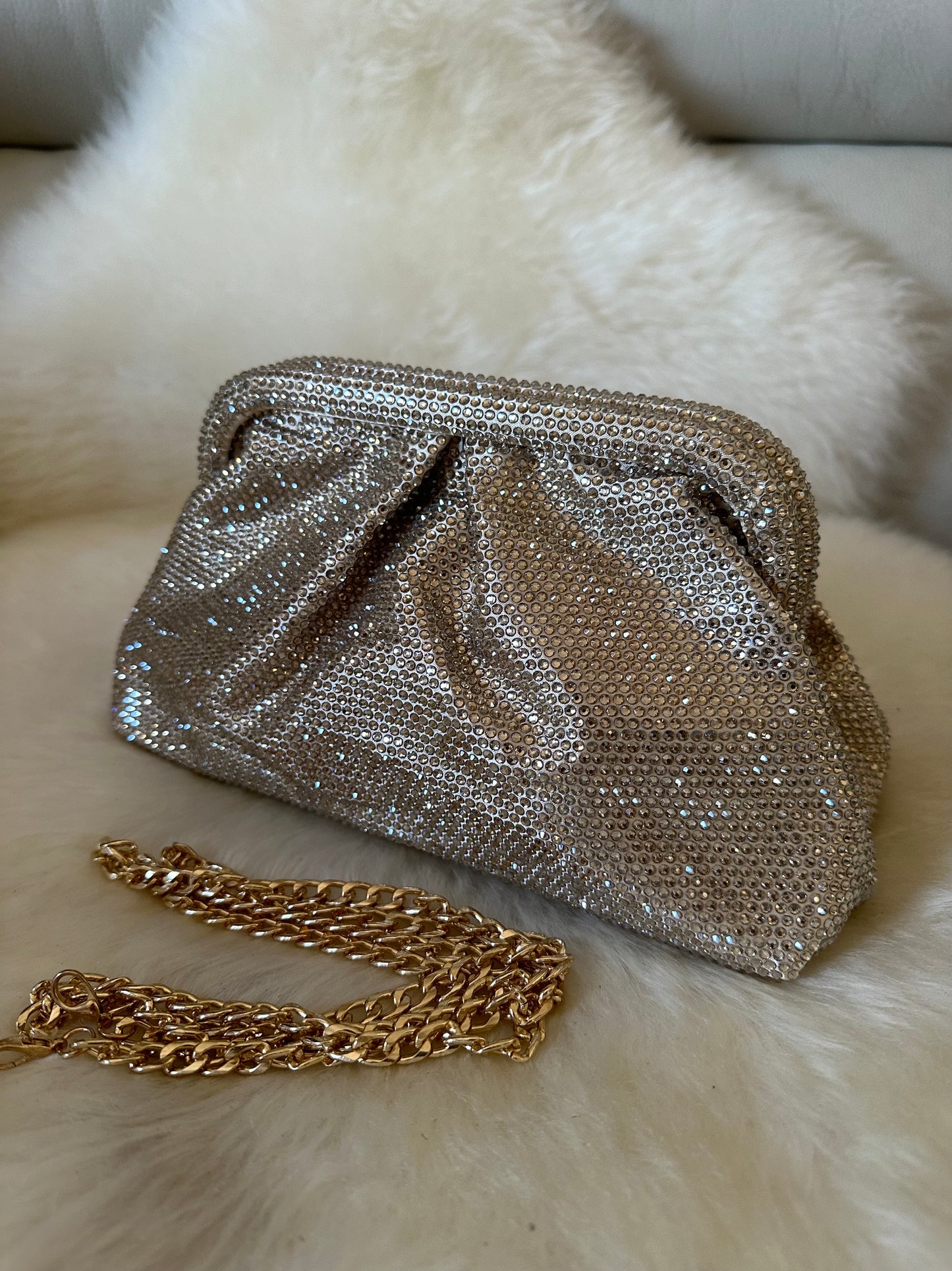 BRIGHT clutch- rhinestones