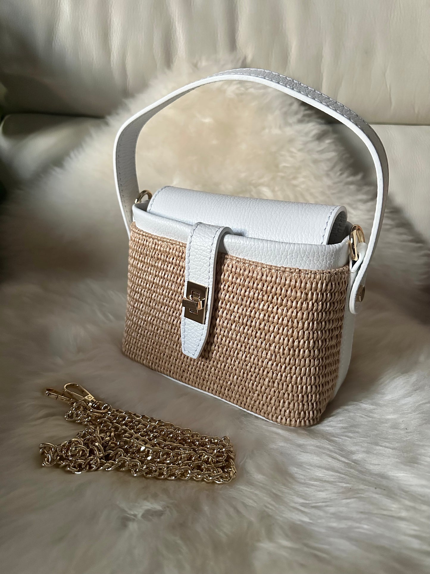 MINNY - raffia handbag