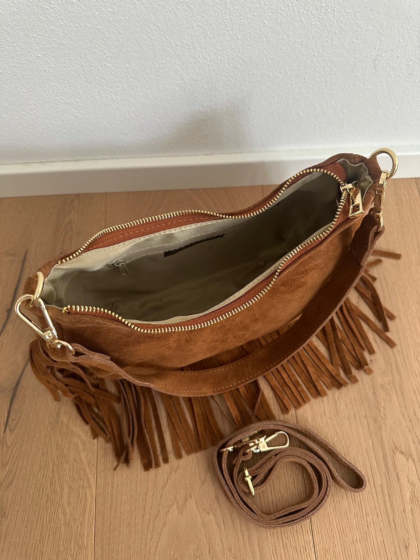 NINFEA - suede frange